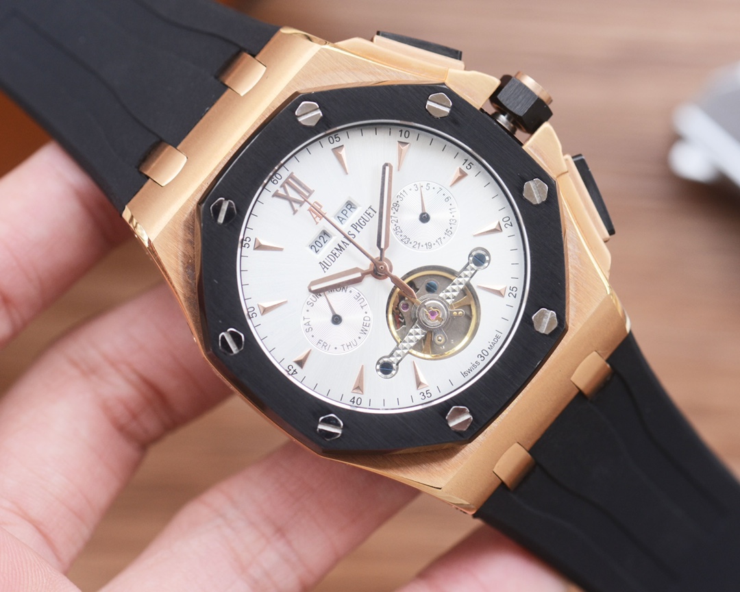 watch Audemars Piguet Rose Gold Black Rubber - Audemars Piguet Rose