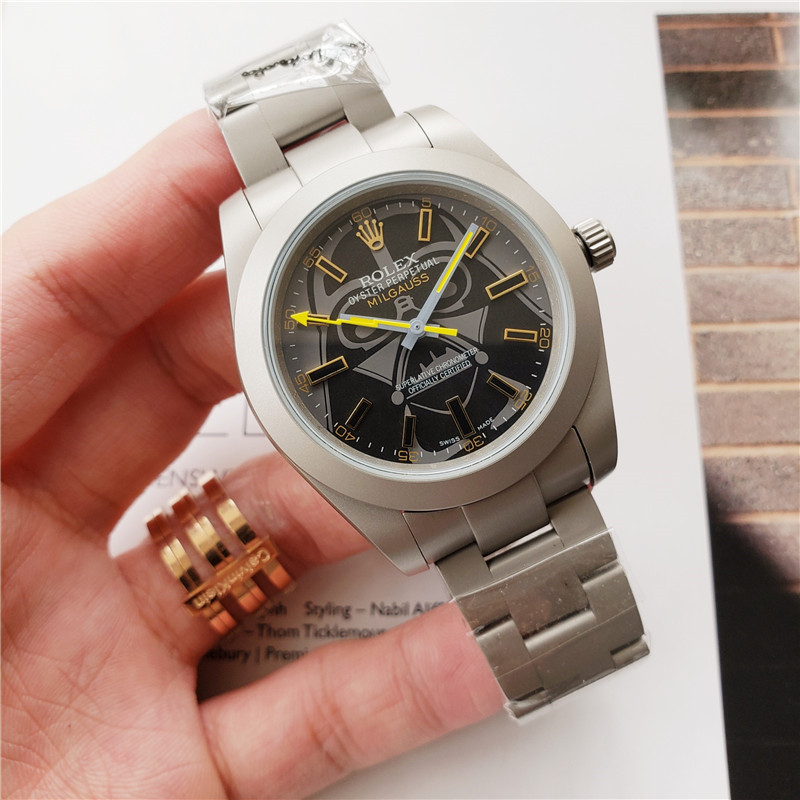 Automatic Mechanical Watches for Men: 40mm Stainless Steel Waterproof Wristwatch special design black dress