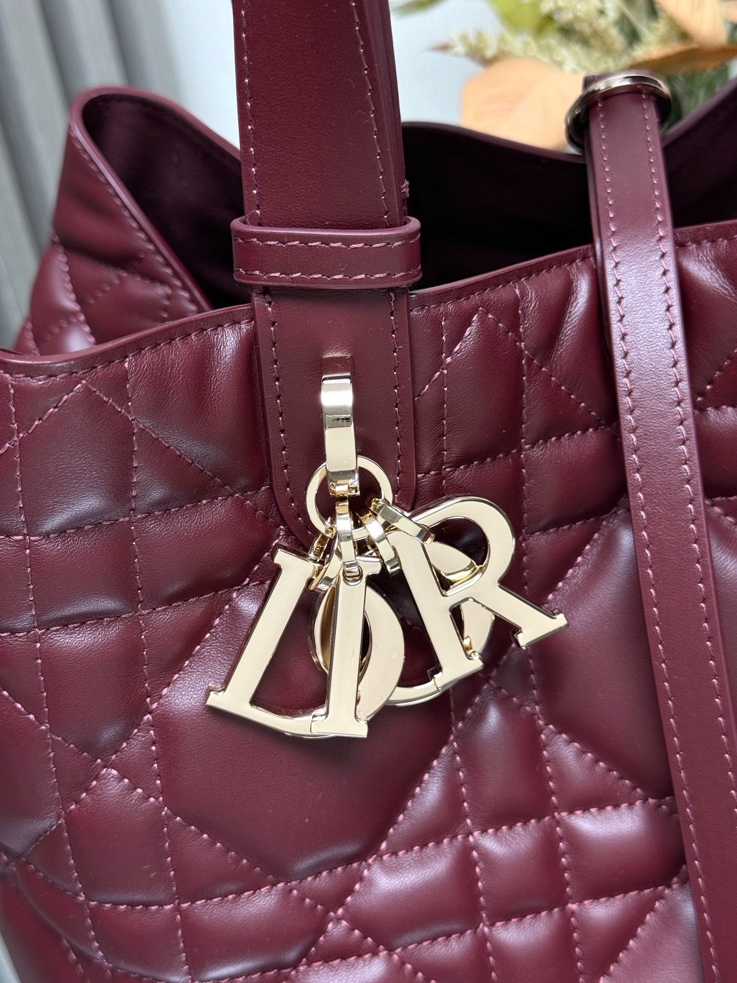Bag Dior Medium Toujours Bag ‘Burgundy Calfskin’