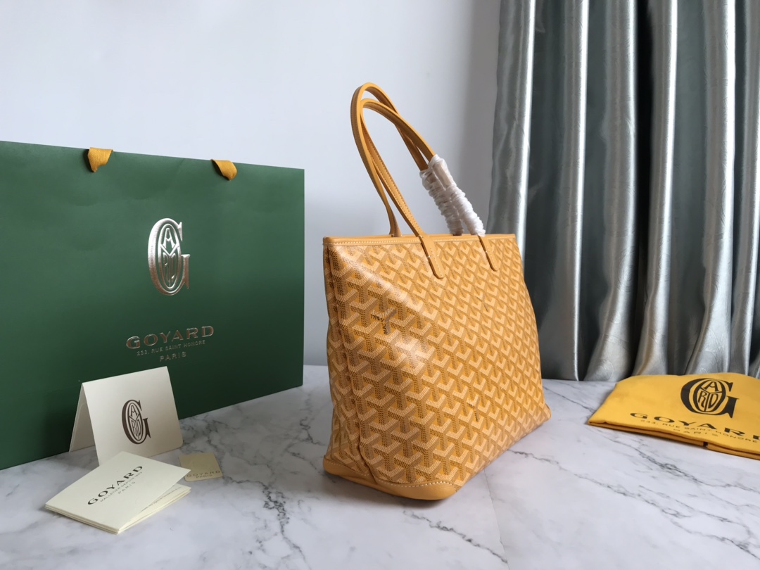 bag Goyard Saint Louis GM Tote Bag Yellow Best Quality