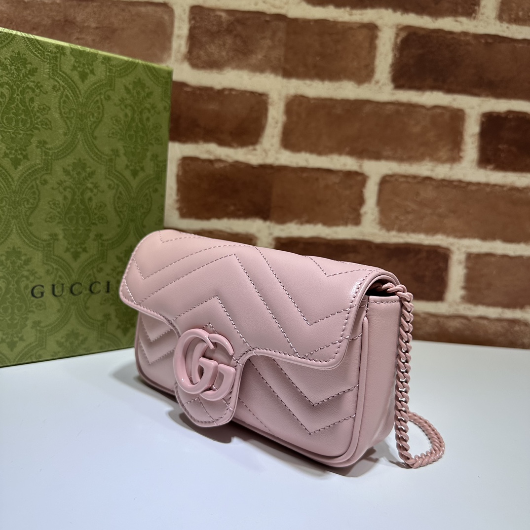 bag Gucci GG Marmont Belt Bag In Light Pink
