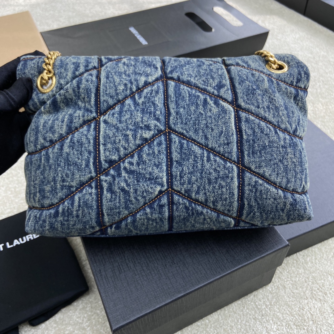 bag Saint Laurent Puffer Small Chain 'Rodeo Blue'