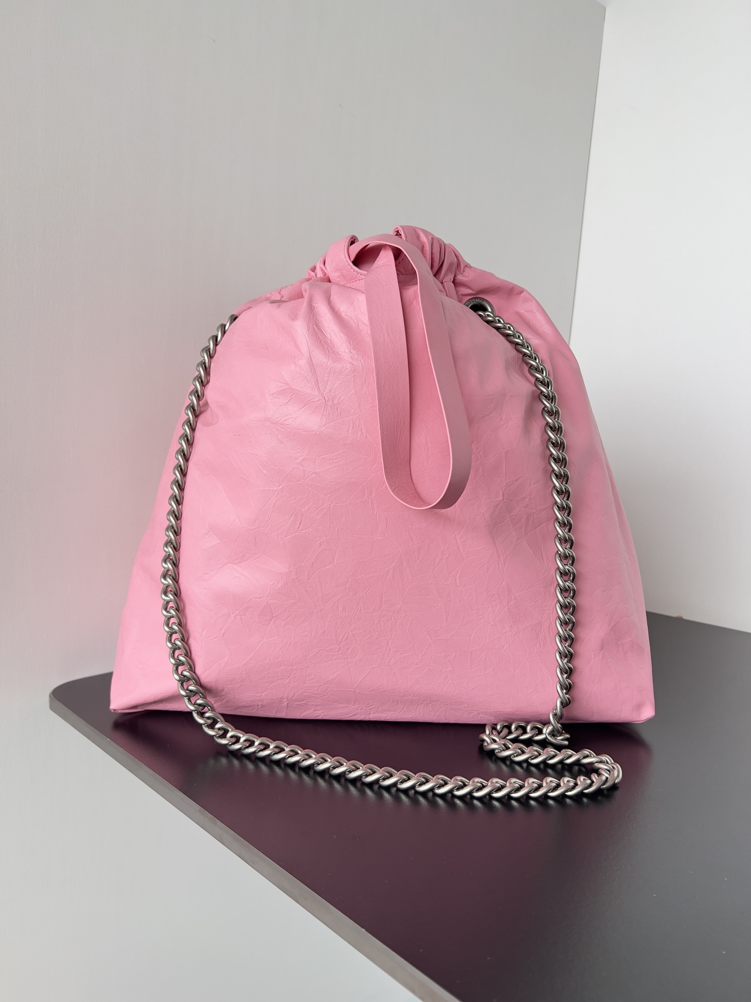 Balenciaga Crush Tote Bag In 5812 -sweet Pink