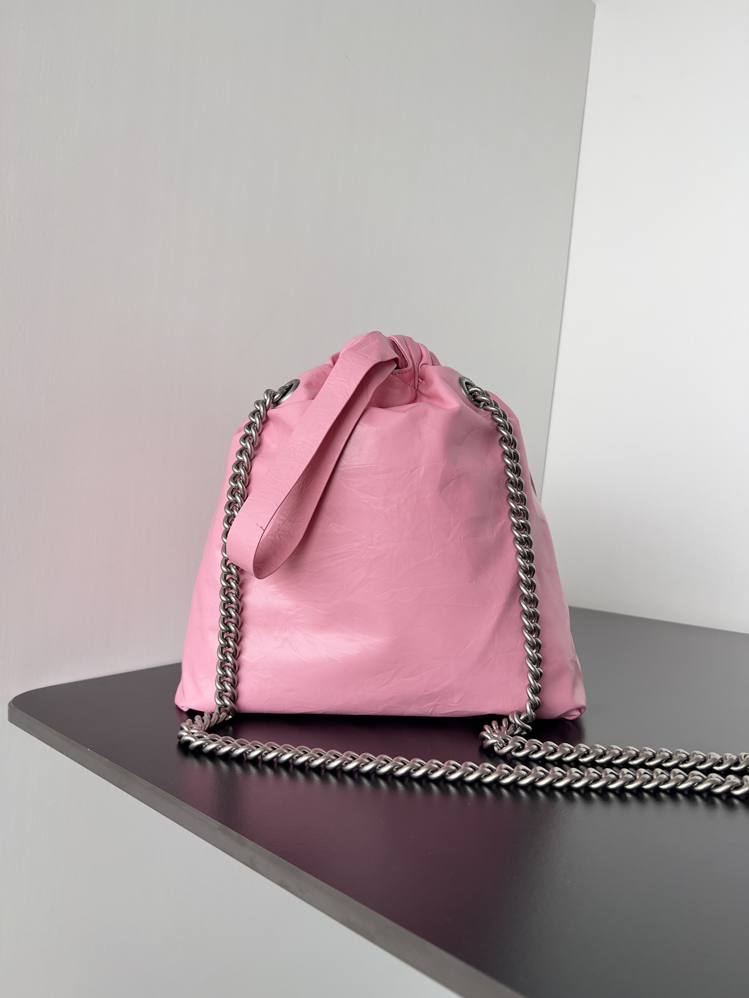 Balenciaga Crush Tote Bag In 5812 -sweet Pink