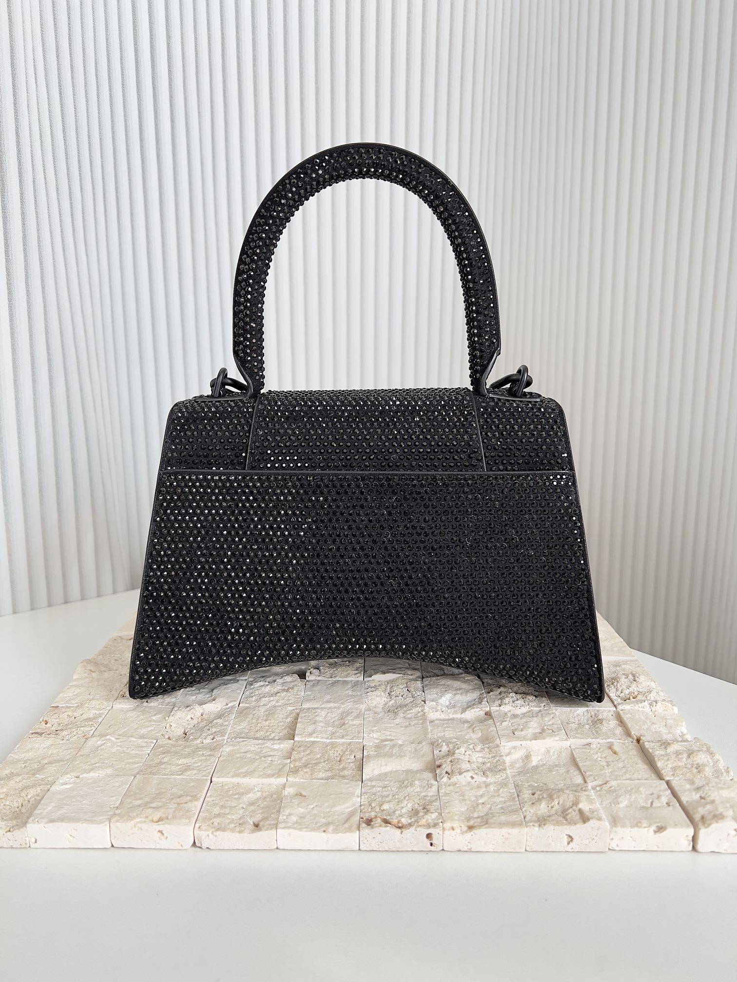 Balenciaga Hourglass Mini Handbag with Chain and