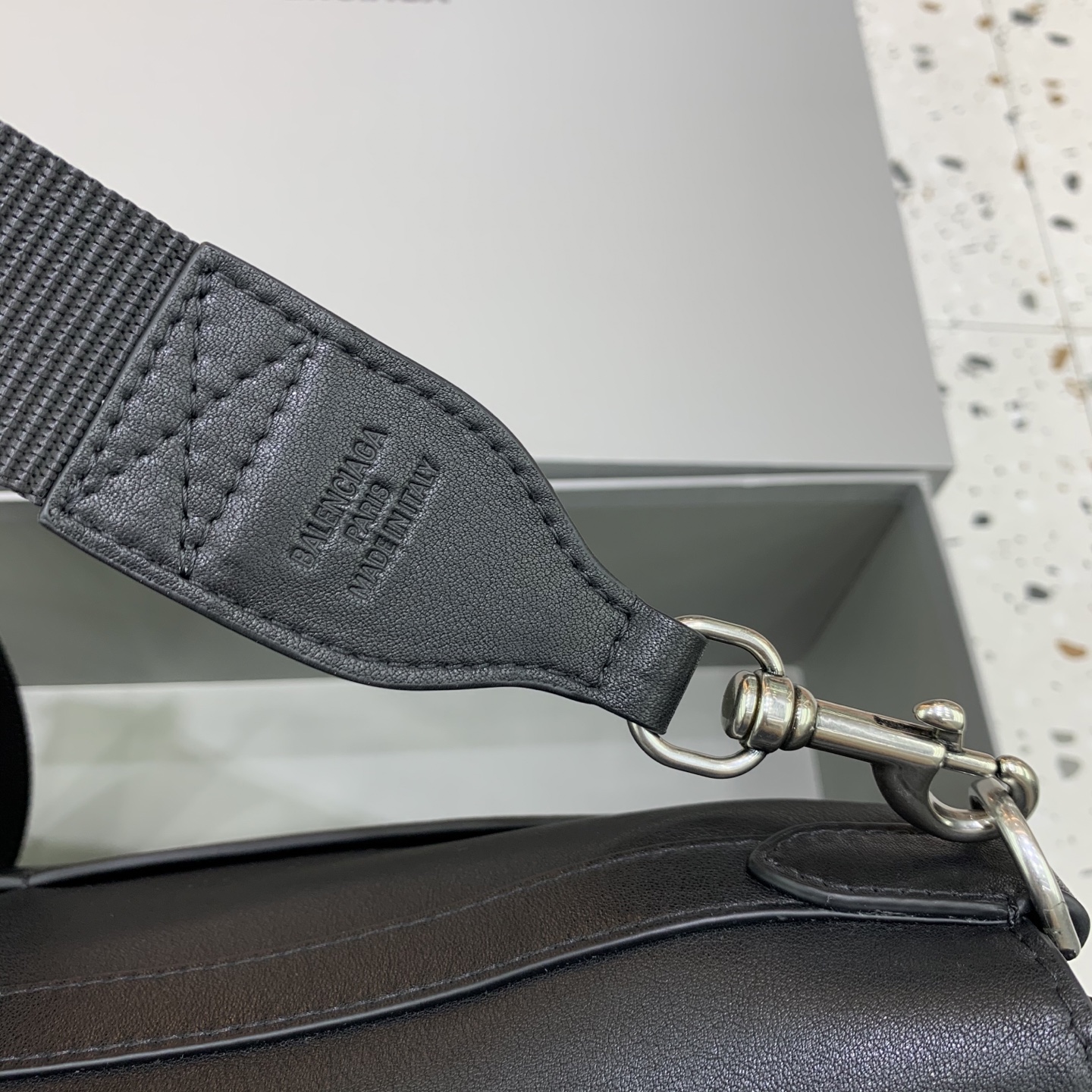 Balenciaga Men’s Rodeo Messenger Bag in Black | Balenciaga US