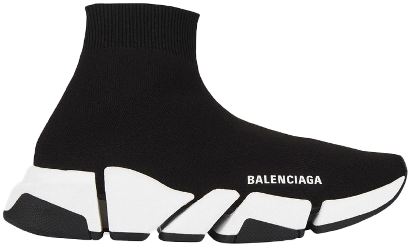 Balenciaga Speed 2.0 Black White Shoes (M)