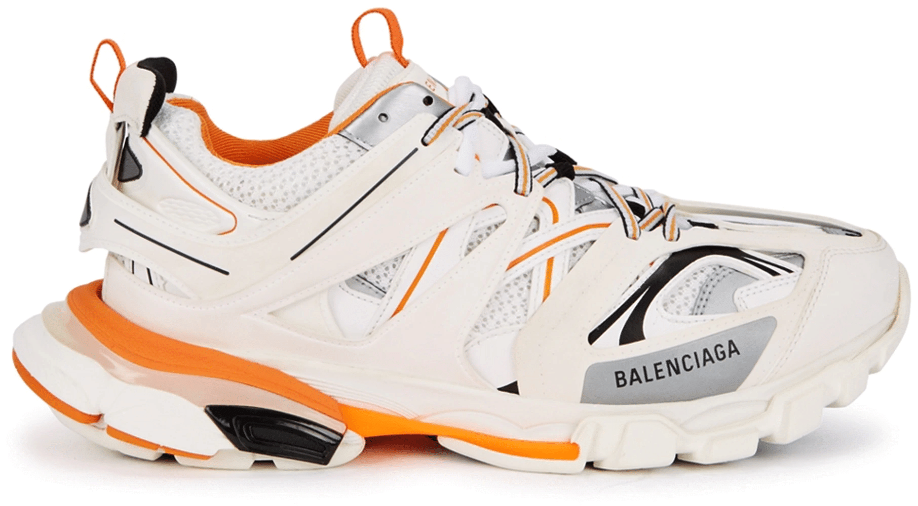 Balenciaga Track White Orange Shoes (M)