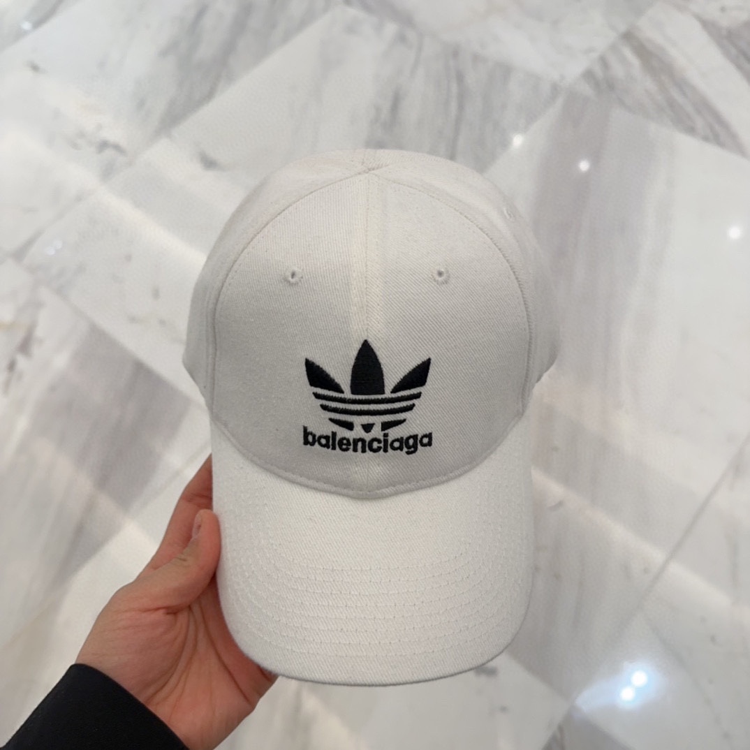Adidas Balenciaga White Cap - Adidas x Balenciaga White Logo Cap