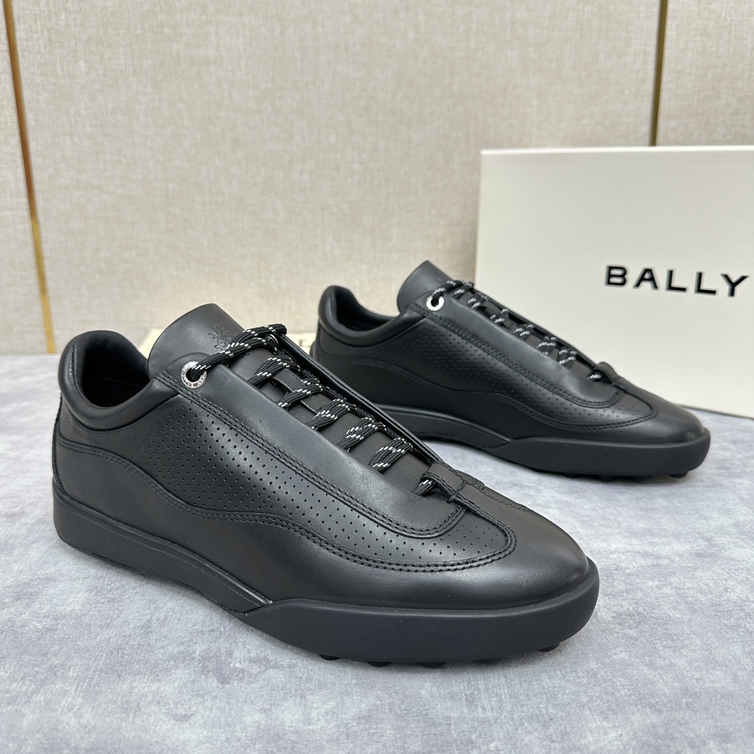 Bally Aston Leather Sneakers Black – Men’s Luxury Designer Casual Shoes