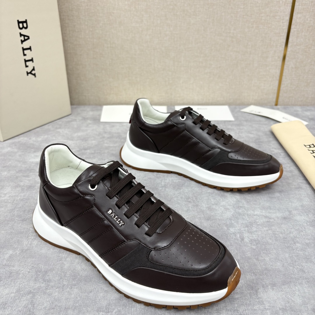 Bally B-Runner Leather Sneakers Brown – Men’s Luxury Casual Shoes