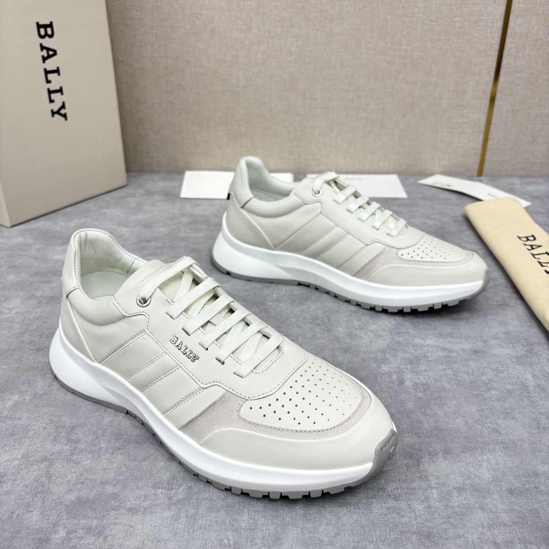 Bally B-Runner White Leather Sneakers – Men’s Luxury Casual Shoes