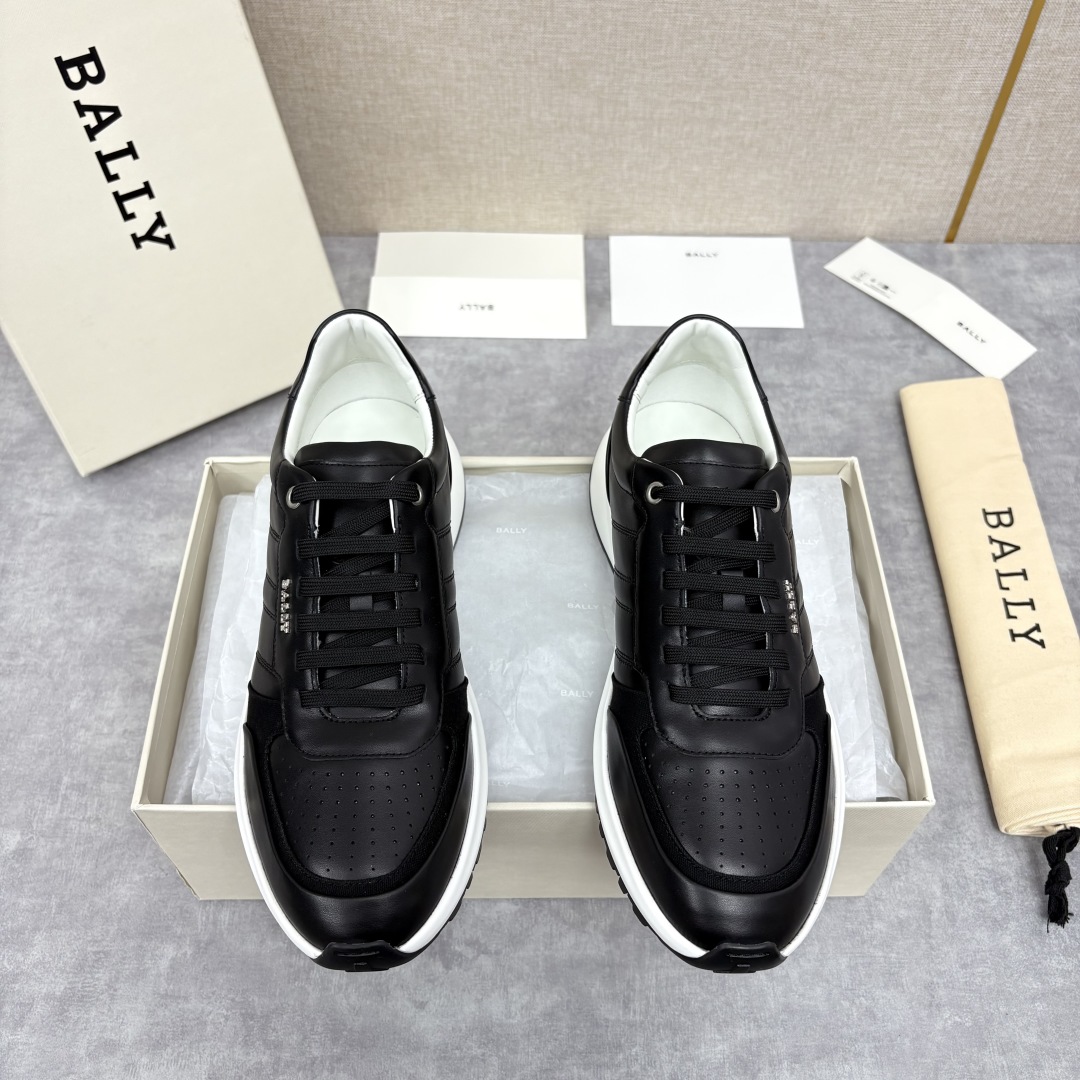 Bally Breece Leather Sneakers Black – Men’s Luxury Casual Shoes