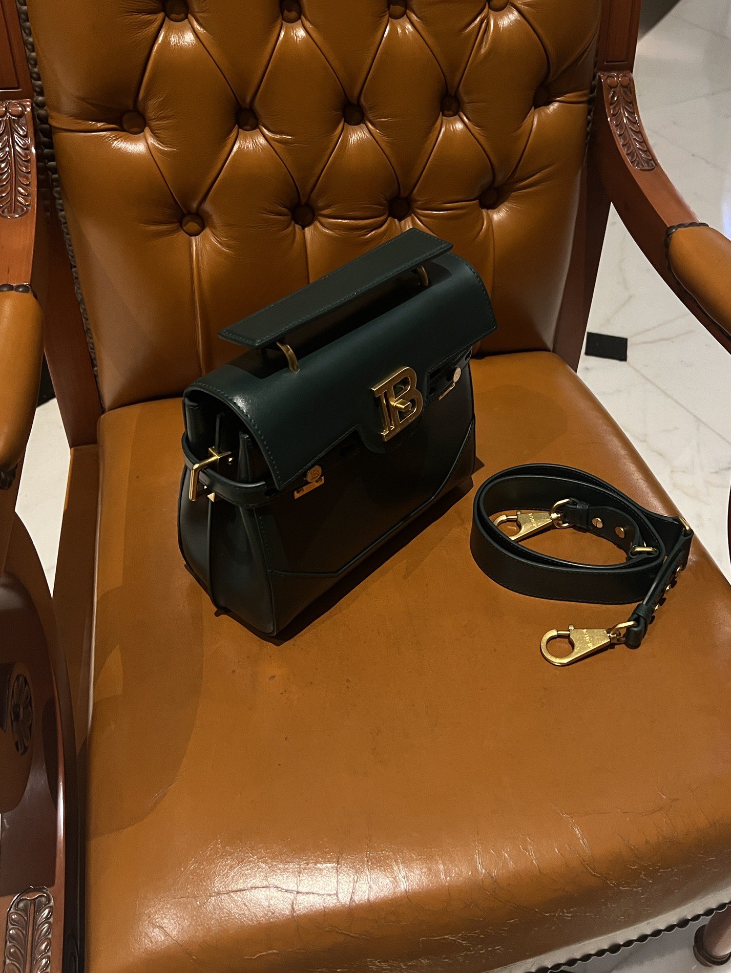 Balmain B-Buzz 23 Tote Bag | Black | BALMAIN 00309