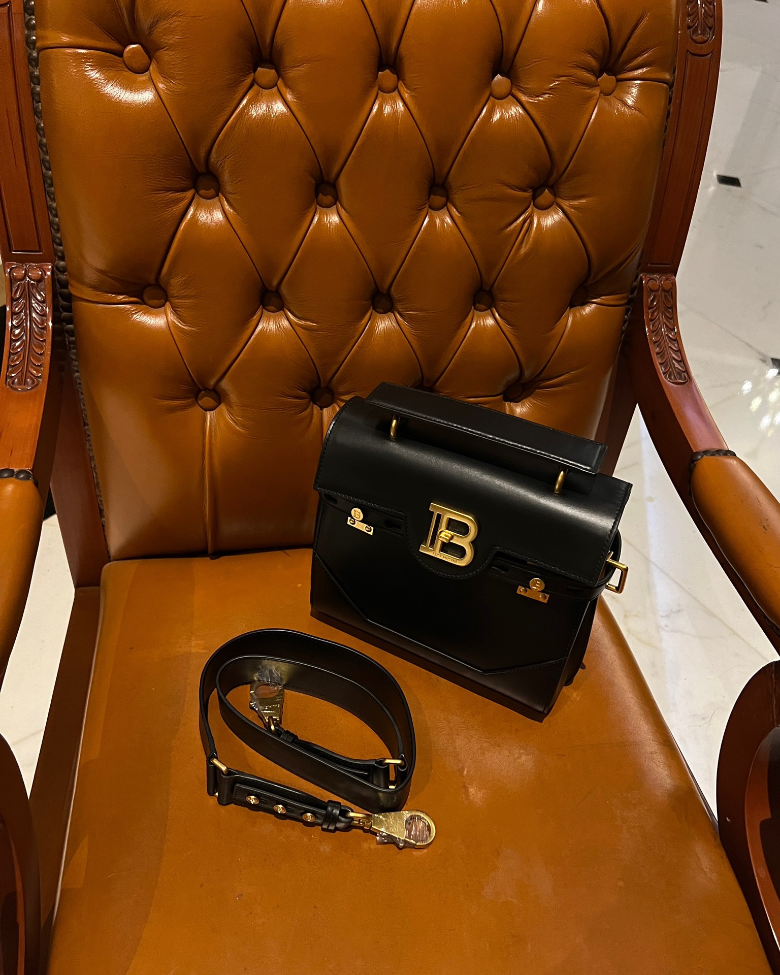 Balmain Pre-Owned B-Buzz 23 Tote Bag | Black  BALMAIN 00319