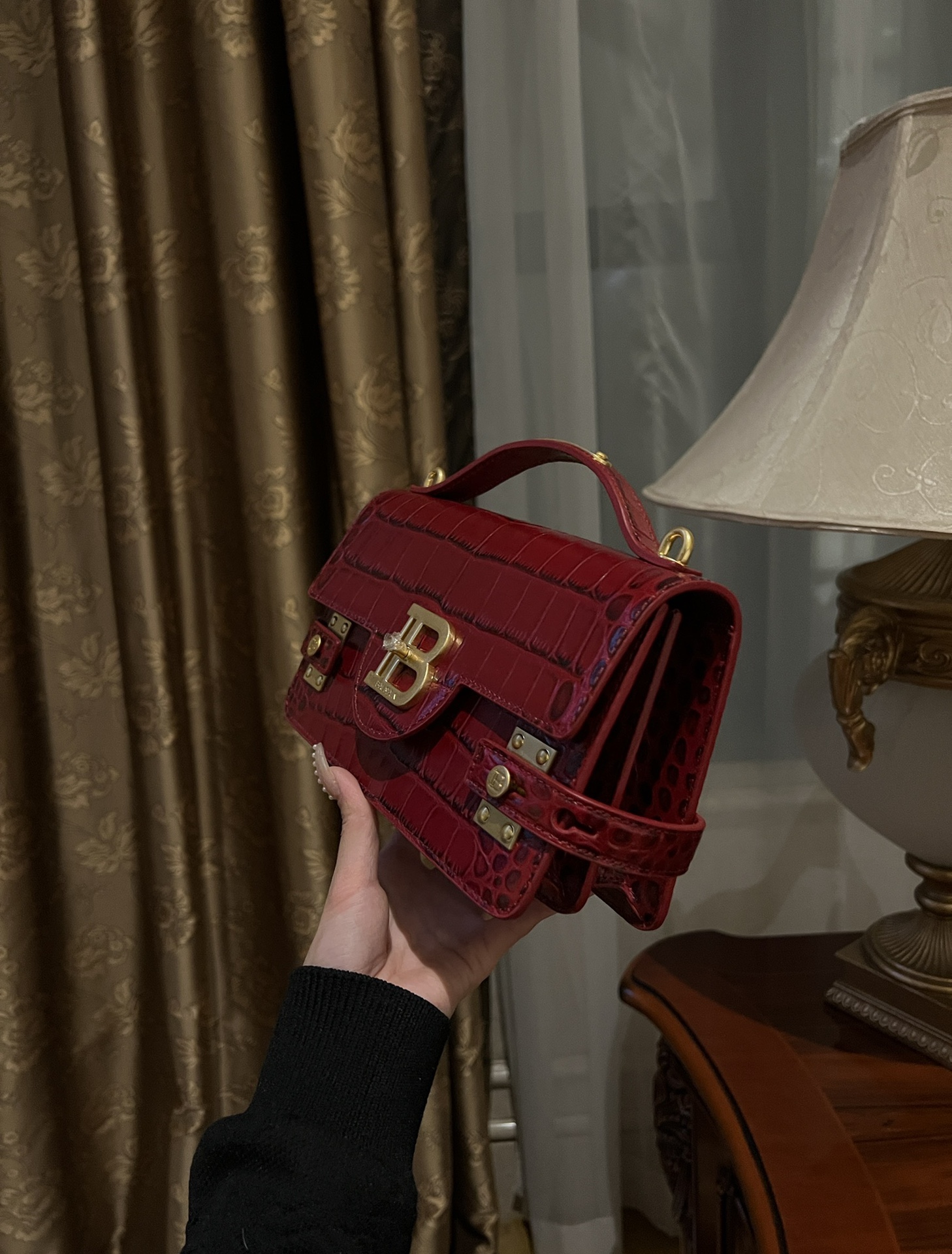 Red Crocodile Bag - Luxury Leather Designer Handbag