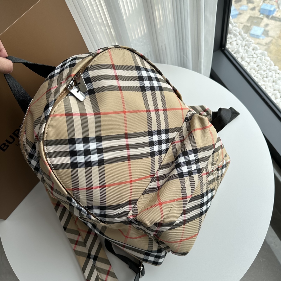 Balo Burberry Check Backpack 'Archive Beige'
