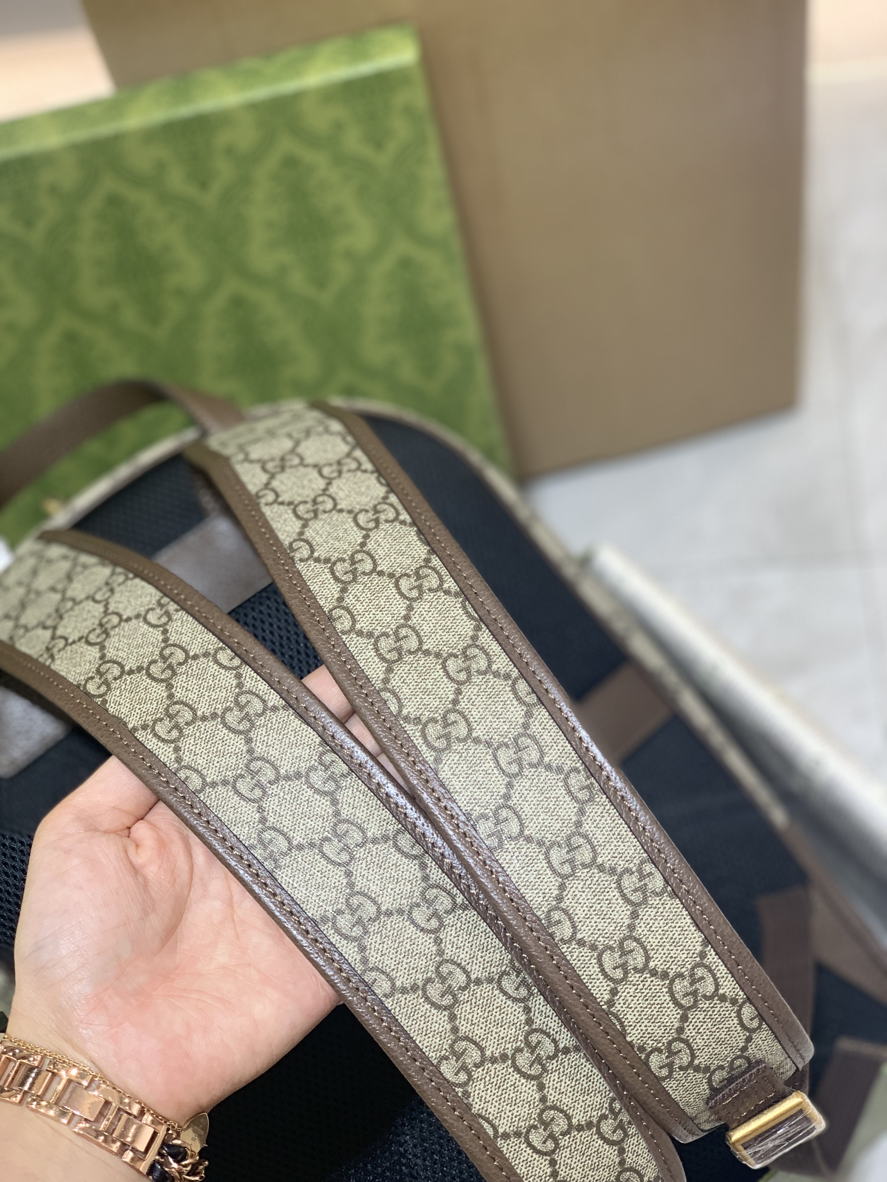 Balo Gucci Ophidia Gg Backpack ‘Beige’