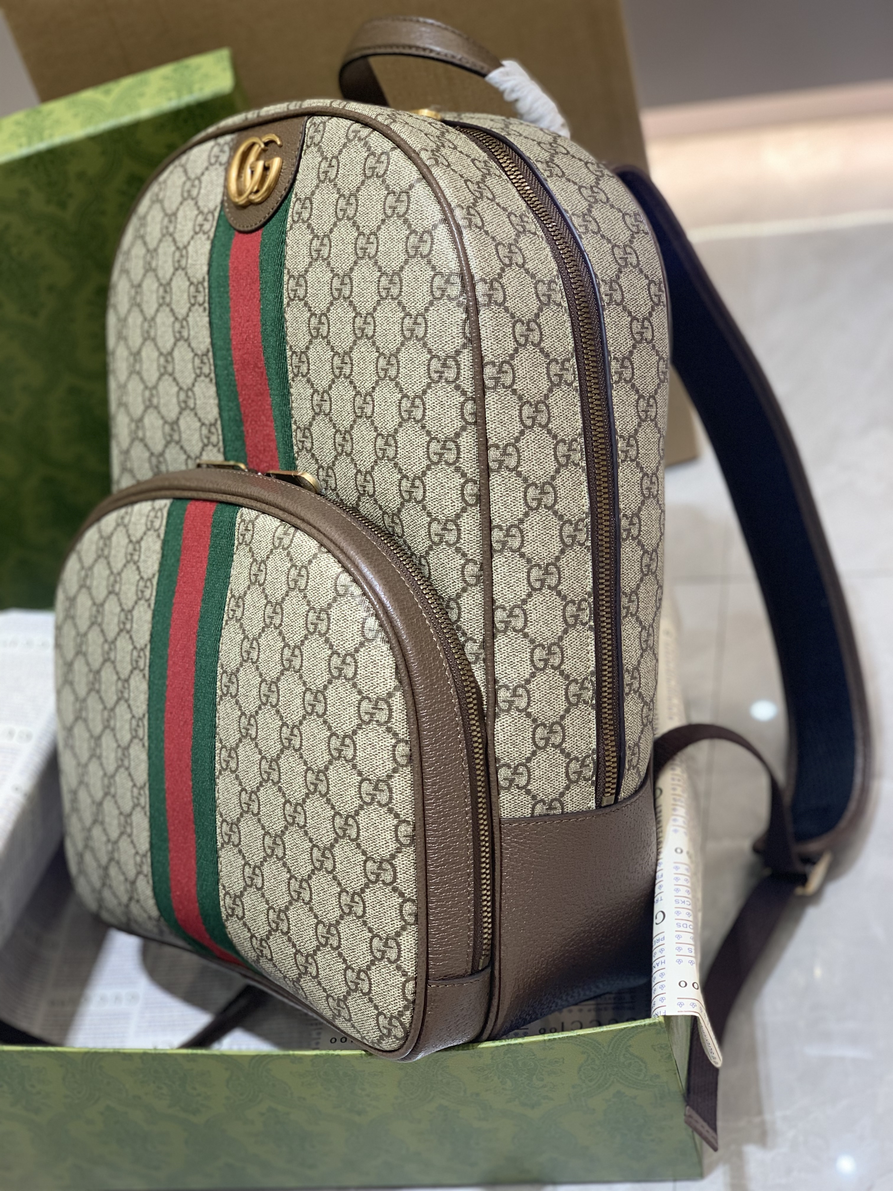 Balo Gucci Ophidia Gg Backpack ‘Beige’