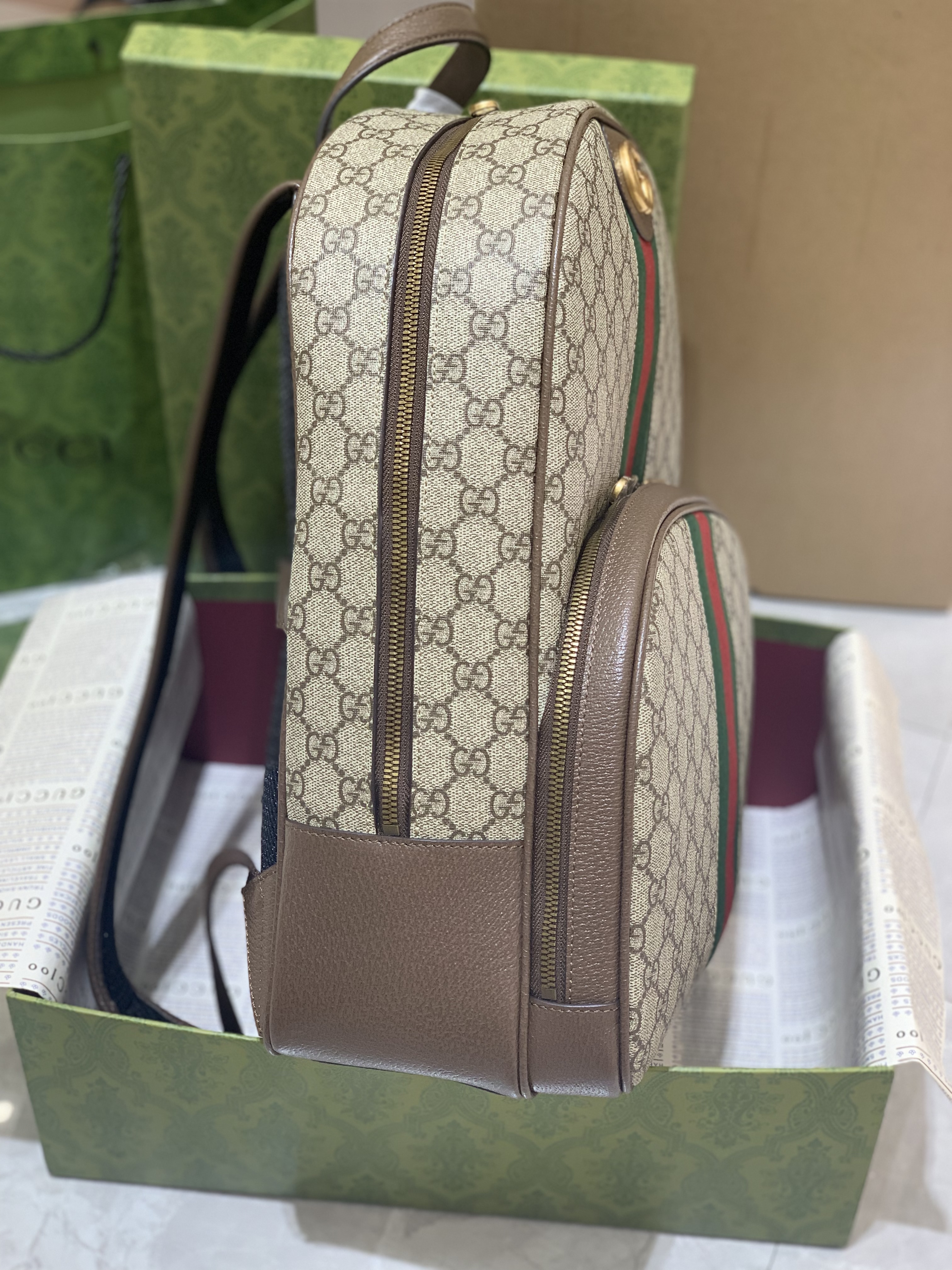 Balo Gucci Ophidia Gg Backpack ‘Beige’