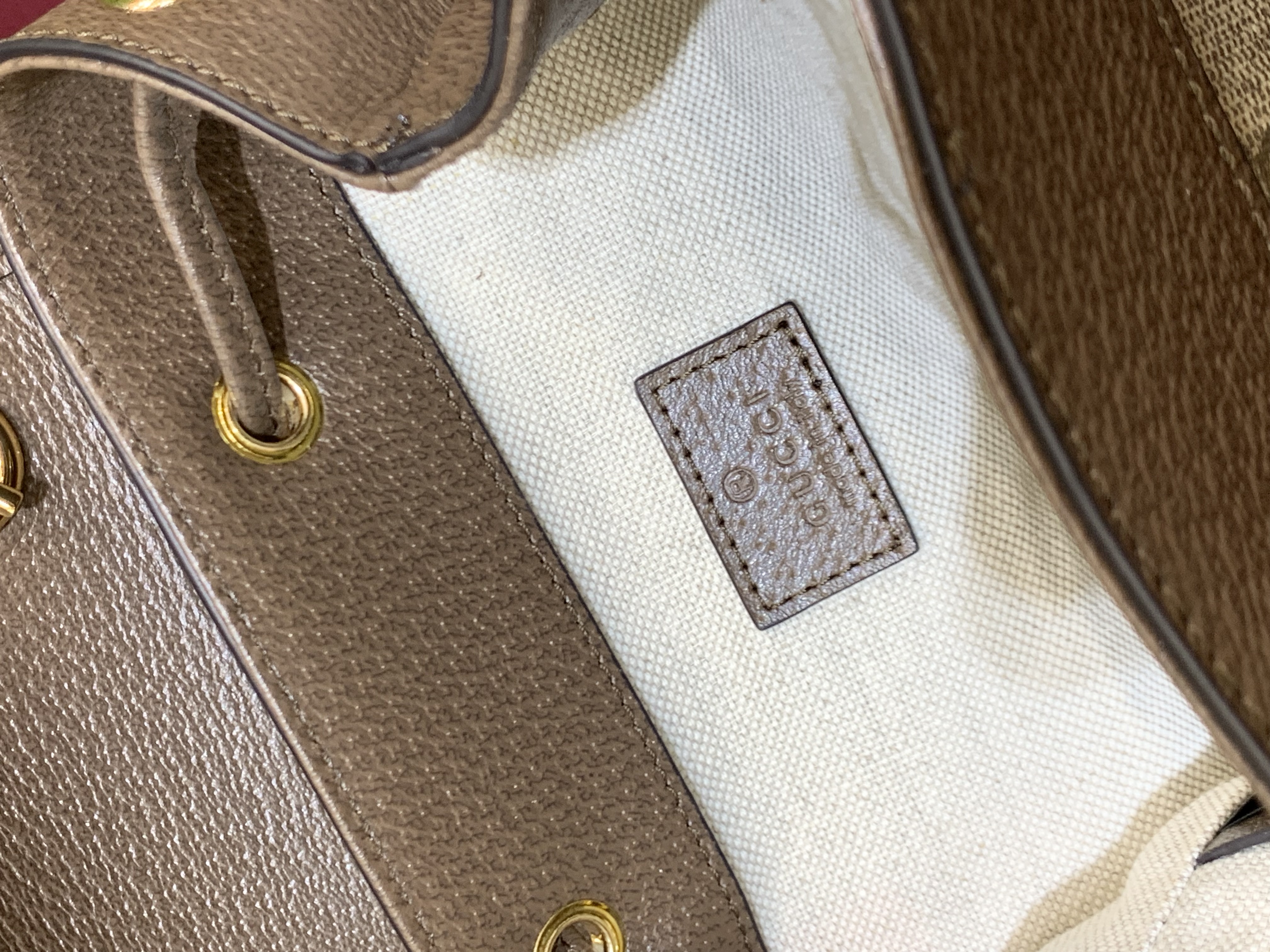 Balo Gucci Ophidia Mini Backpack GG Supreme Brow