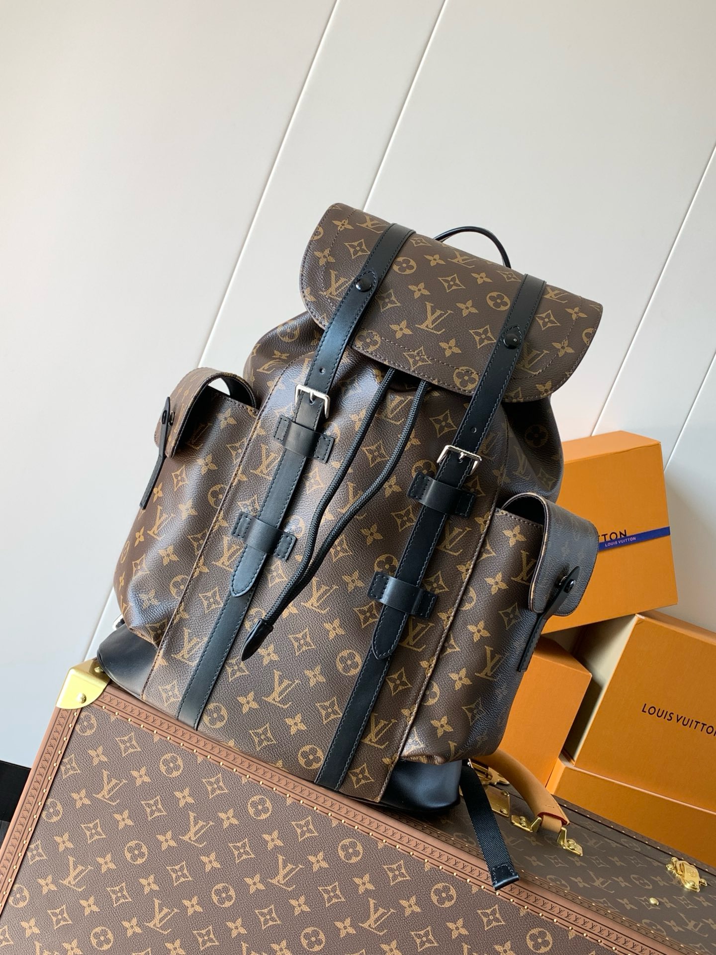 Balo Louis Vuitton Christopher Monogram Macassar M43735