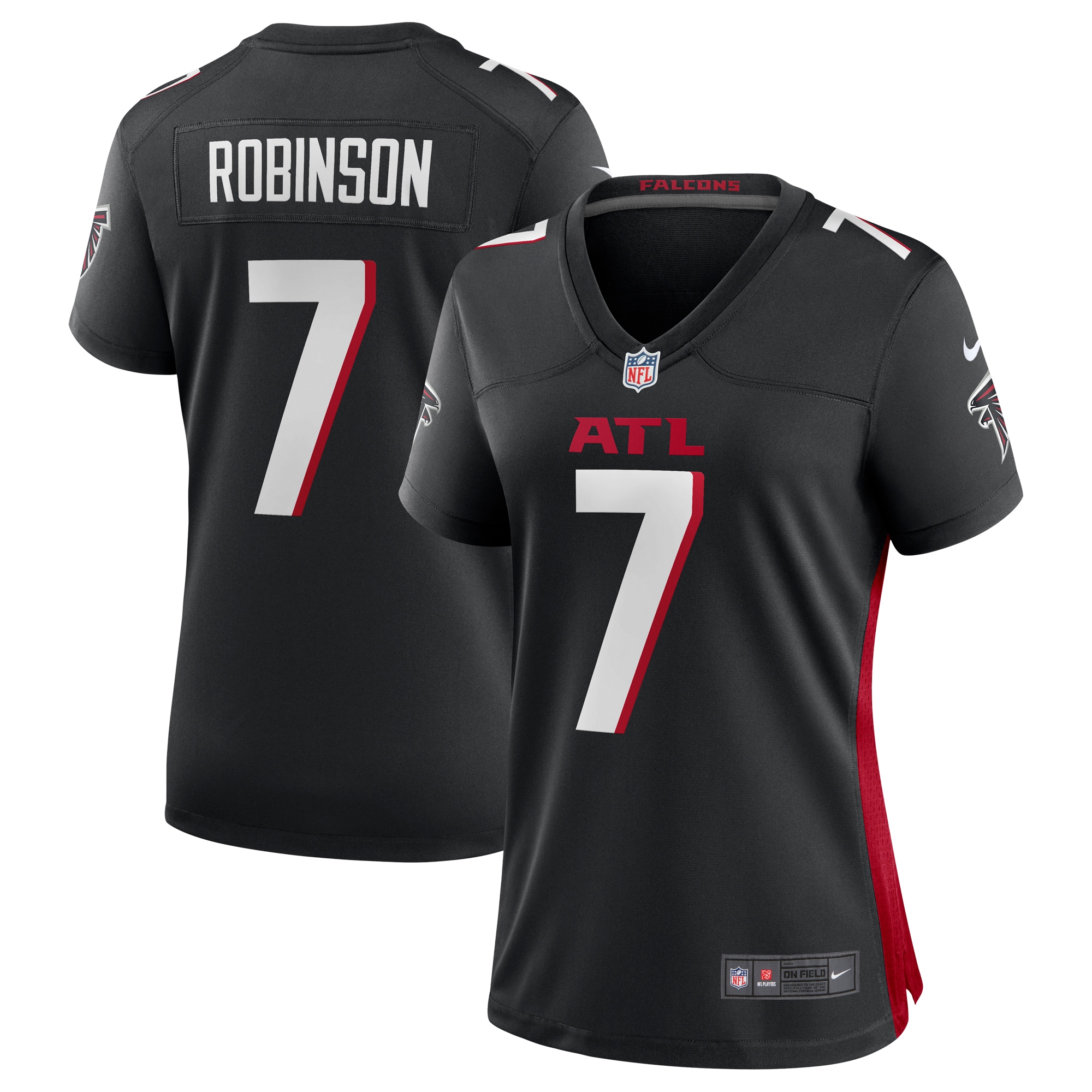 Bijan Robinson Atlanta Falcons Nike Women's 2023 NFL Draft First Round Pick Game Jersey - Black
