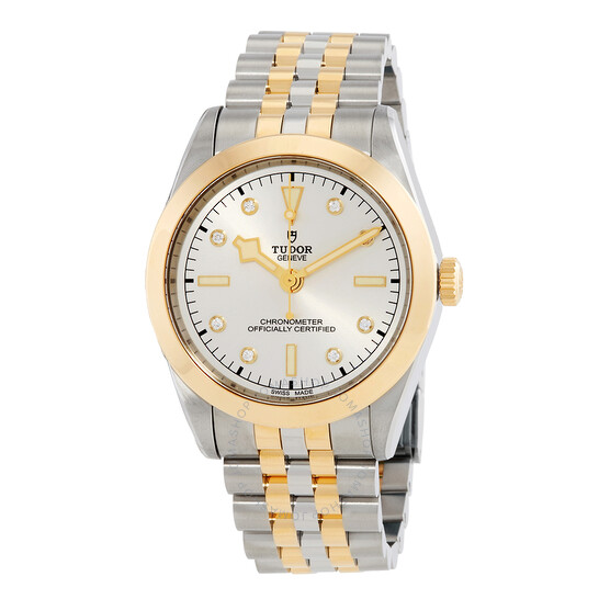 Black Bay 39 Automatic Chronometer Diamond Silver Dial Men's Watch