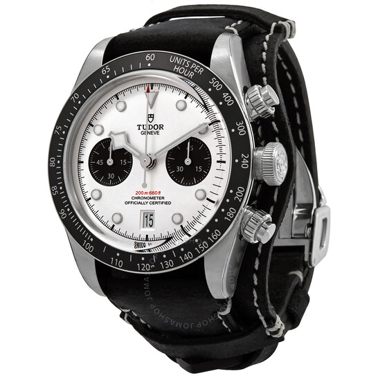 Black Bay Chrono Chronograph White Dial Men's Watch