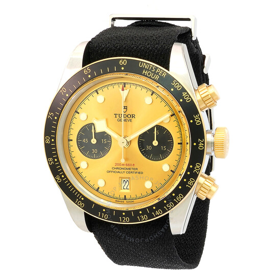 Black Bay Chronograph Automatic Chronometer Champagne Dial Men's Watch