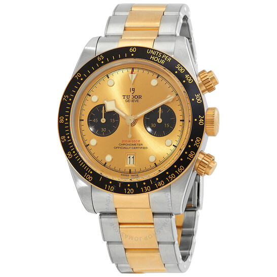 Black Bay Chronograph Automatic Chronometer Champagne Dial Men's Watch