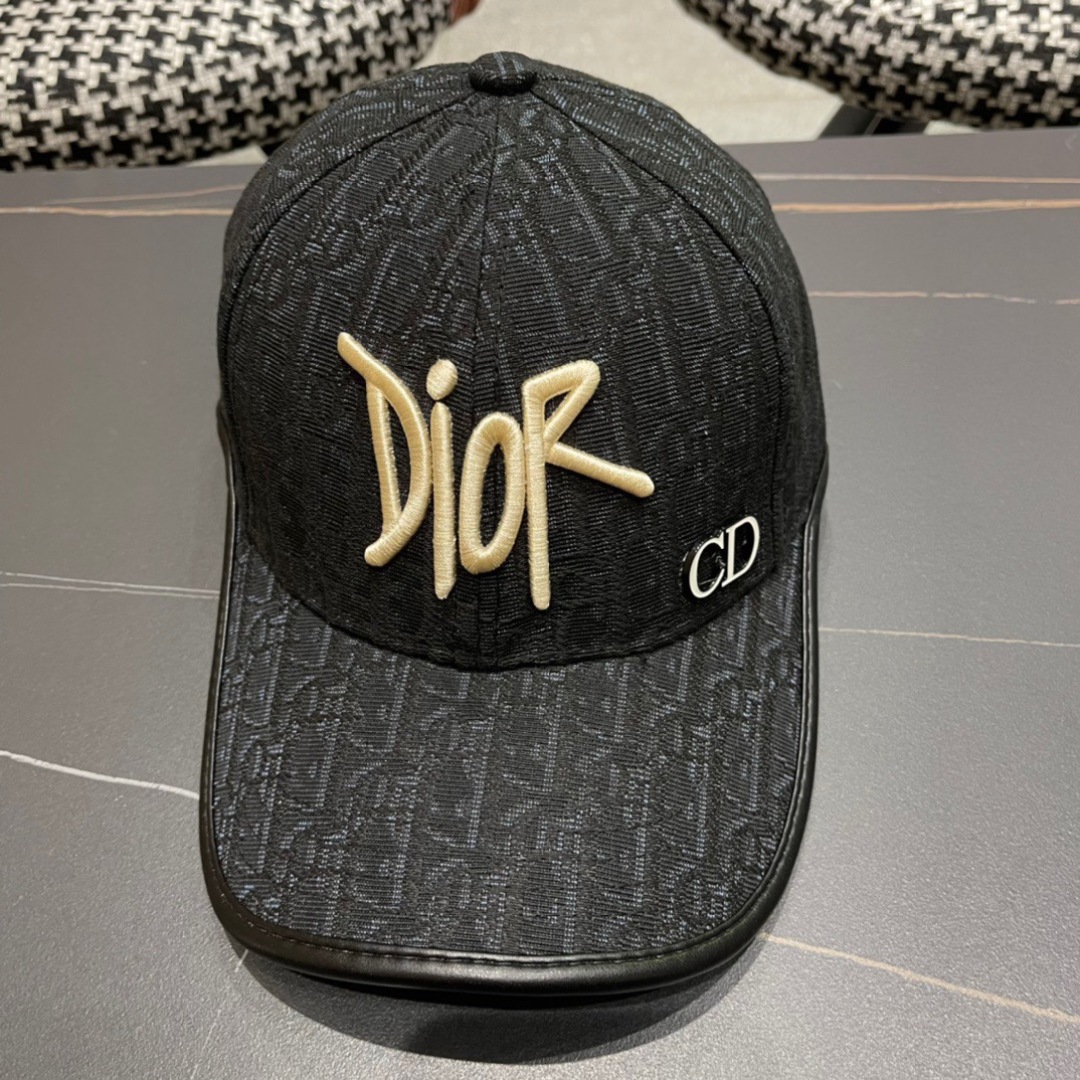 Dior Oblique Jacquard Cap - Black Designer Baseball Hat