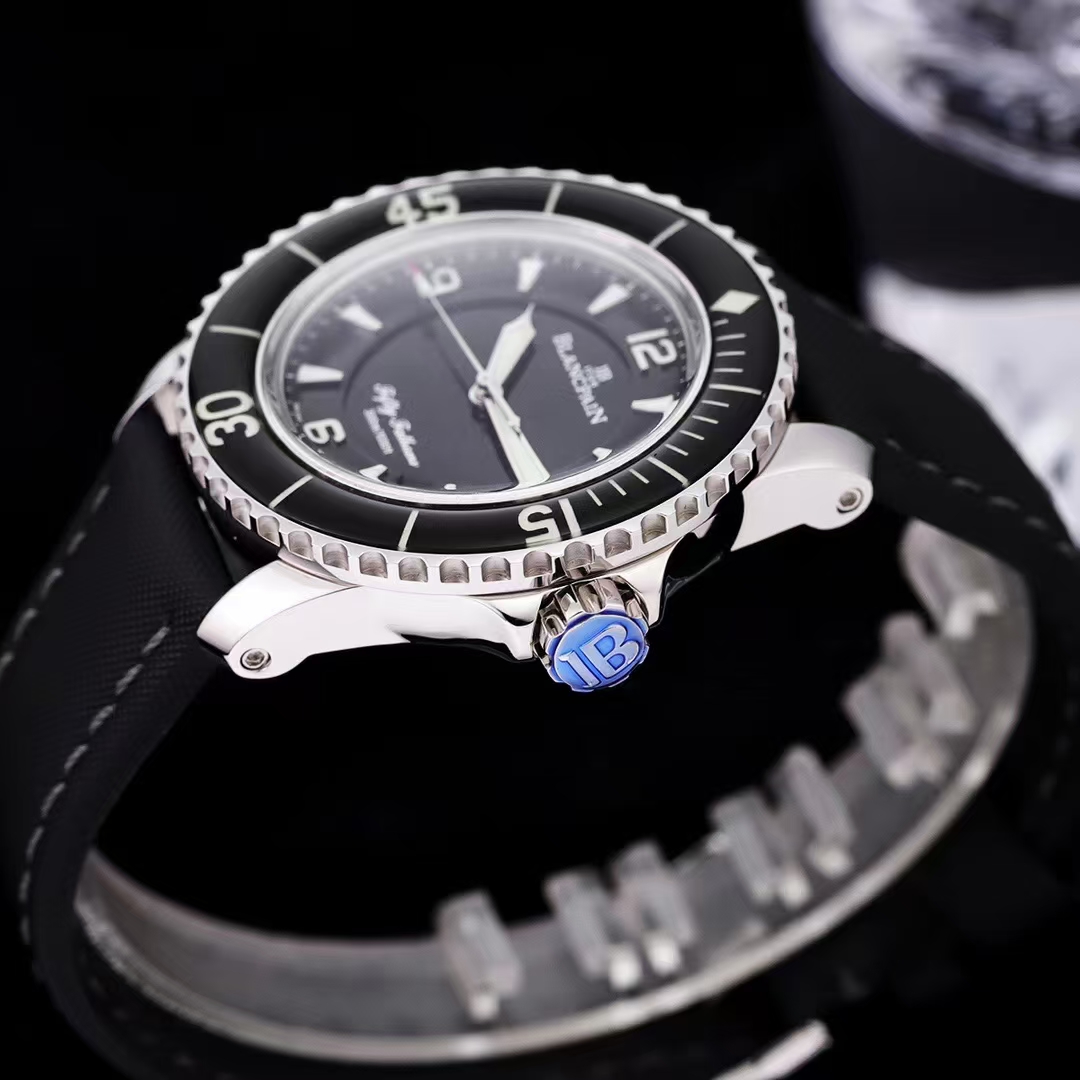 Blancpain Fifty Fathoms Tribute To Aqua Lung full set additional strap case holder for changing straps