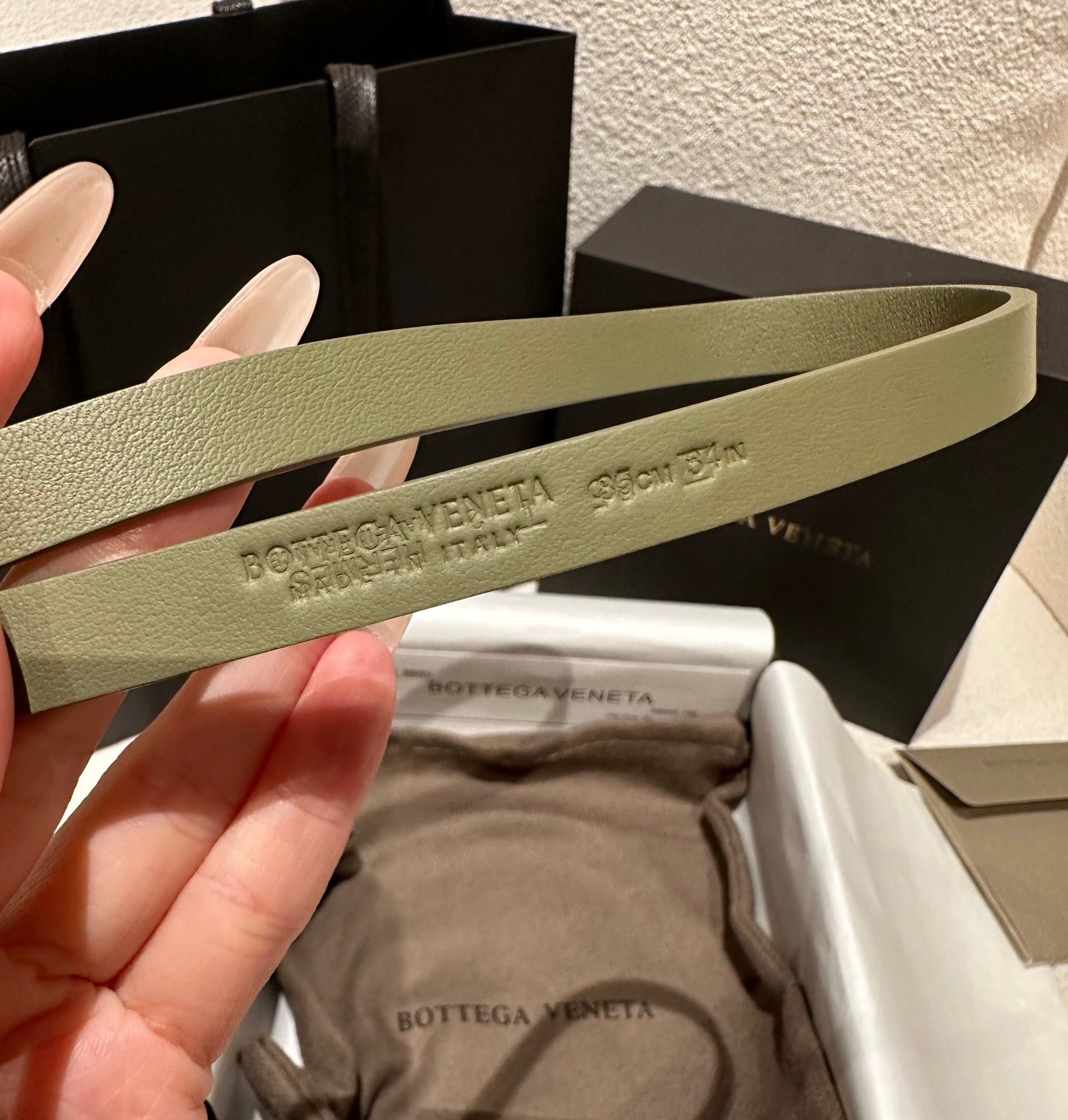 Bottega Veneta Knot Belt 'Khaki'