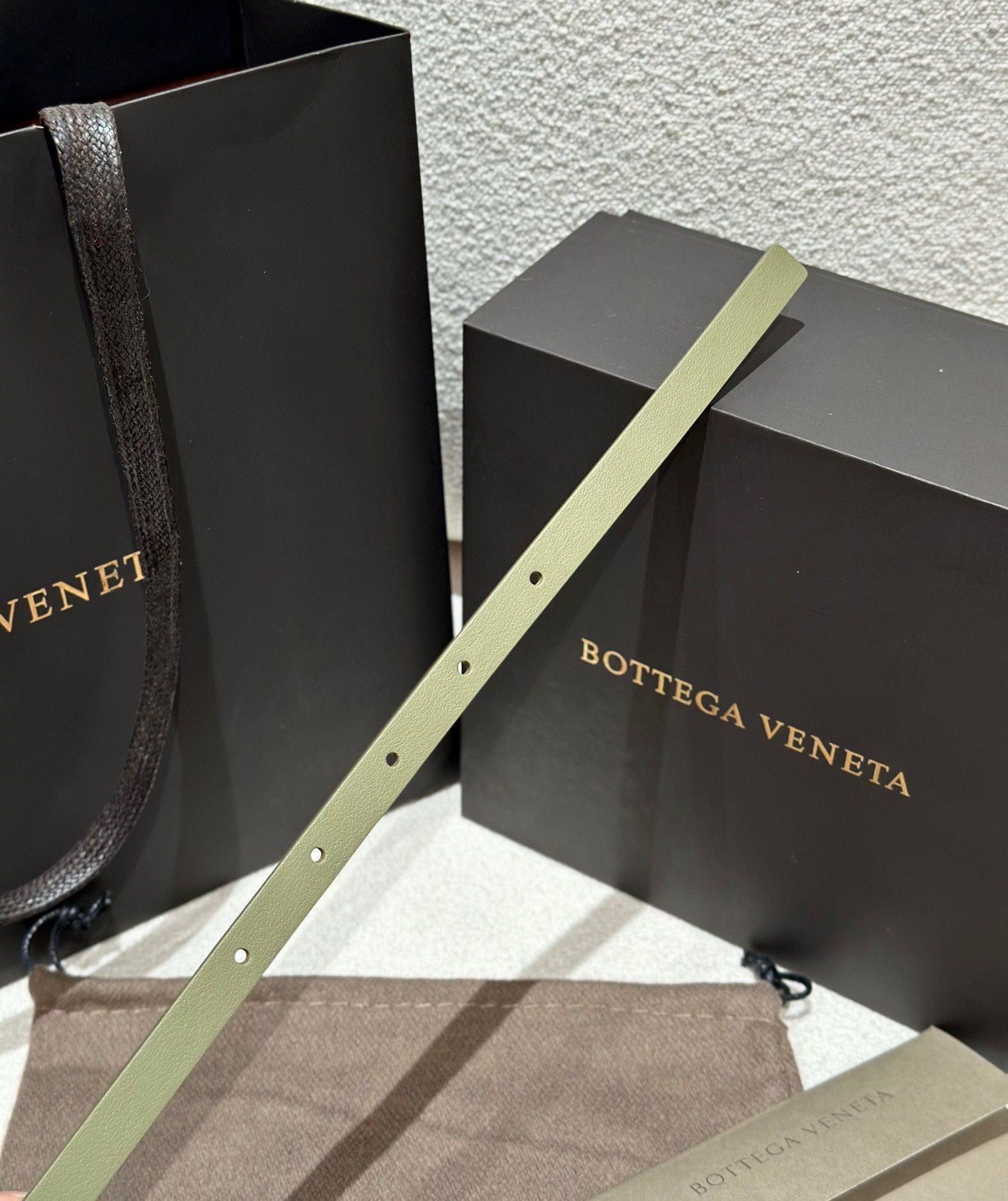 Bottega Veneta Knot Belt 'Khaki'