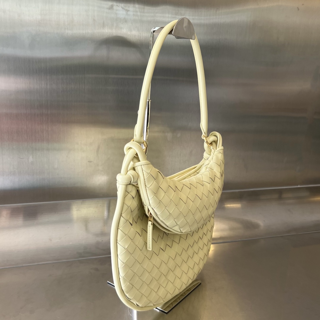 Bottega Veneta Medium Gemelli Intrecciato Bag in Travertine &