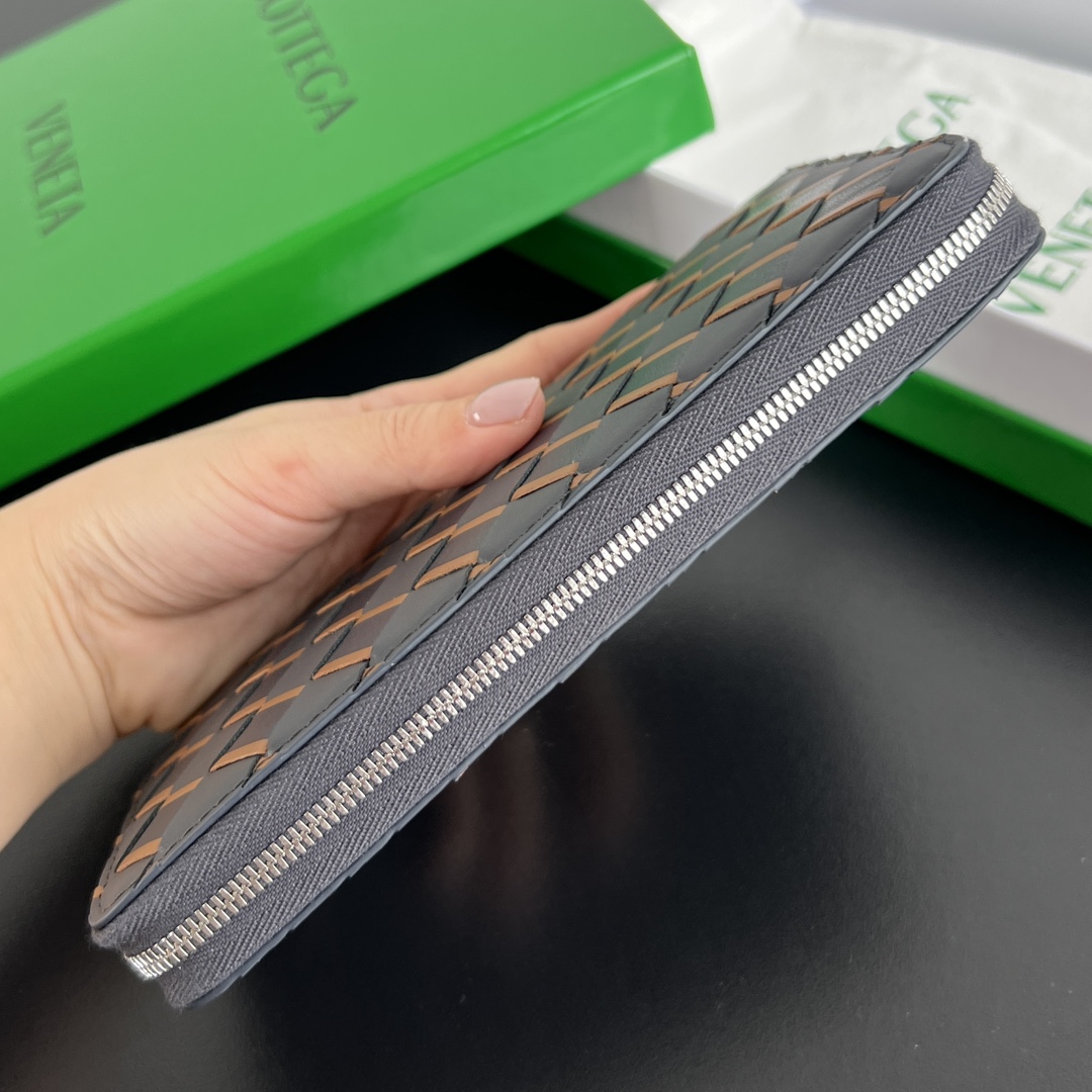 Bottega Veneta Woven Wallet Archives -orange black