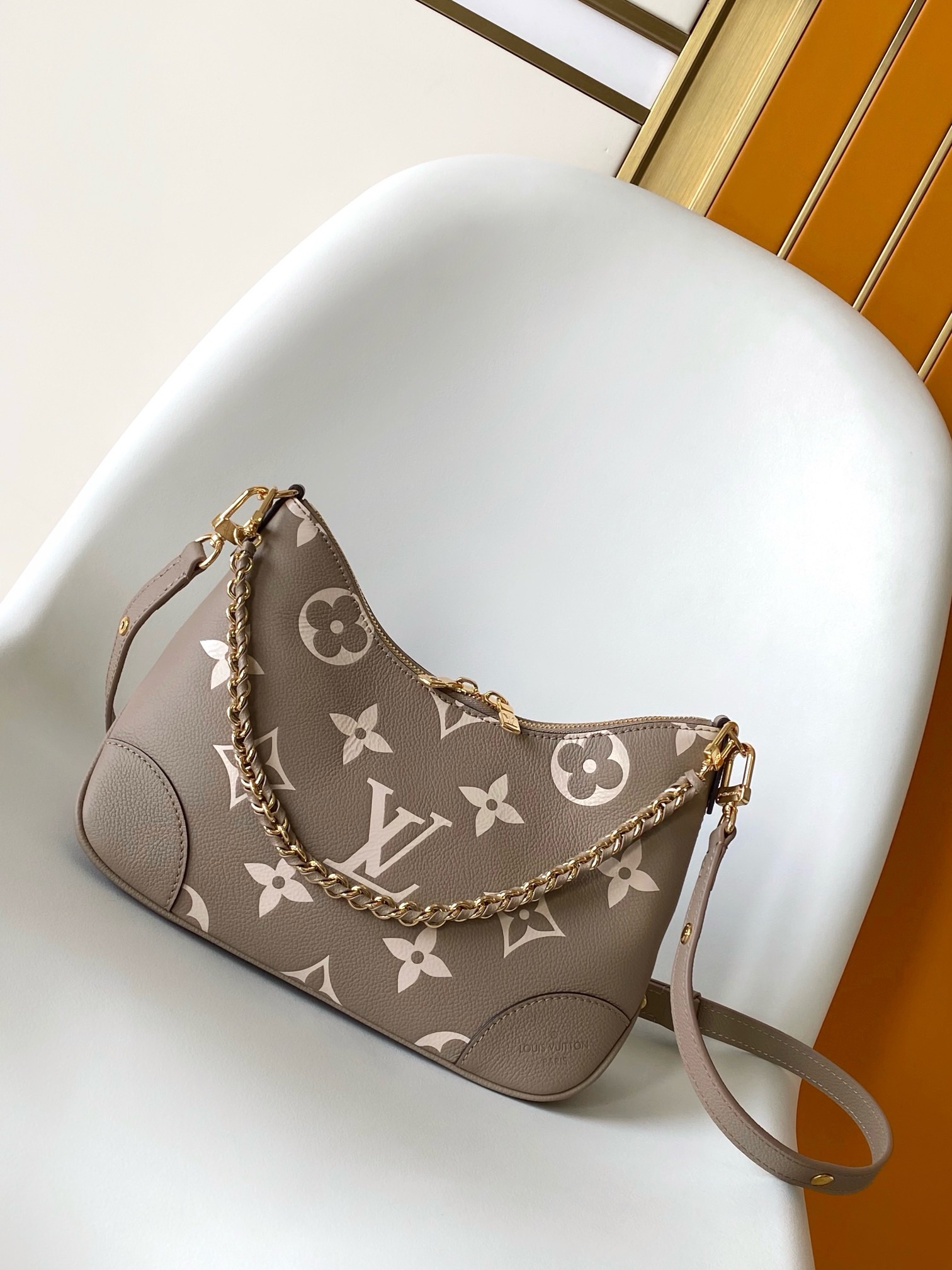 Boulogne PM Bicolour Monogram Empreinte Leather - Handbags | LOUIS VUITTON