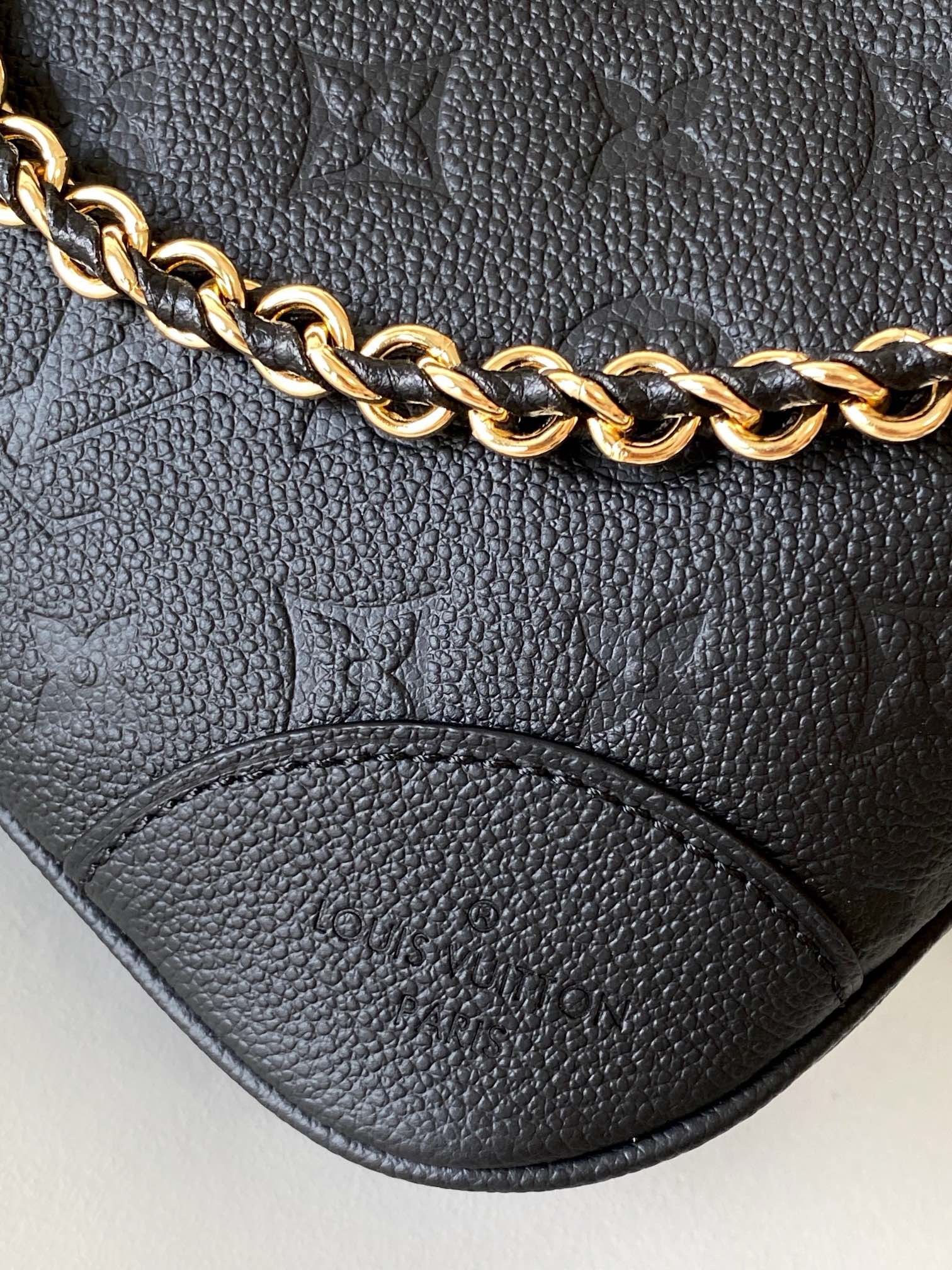 Boulogne PM Monogram Empreinte Bag Black – Bags | LOUIS VUITTON