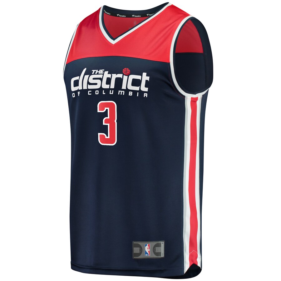 Bradley Beal Washington Wizards Fanatics Branded Fast Break Replica Jersey - Statement Edition - Navy