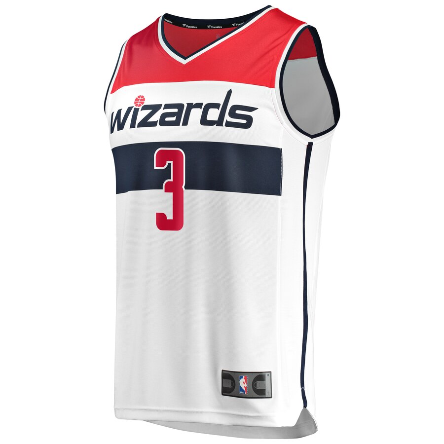 Bradley Beal Washington Wizards Fanatics Branded Fast Break Replica Jersey White - Association Edition