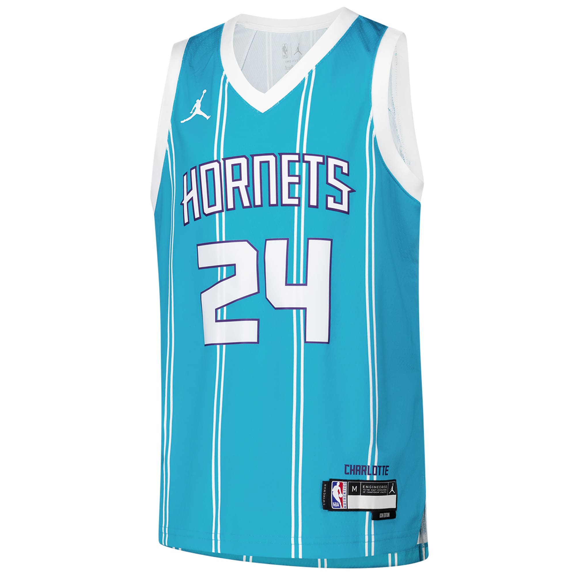 Brandon Miller Teal Swingman Jersey - Ultimate Youth Hornets #24