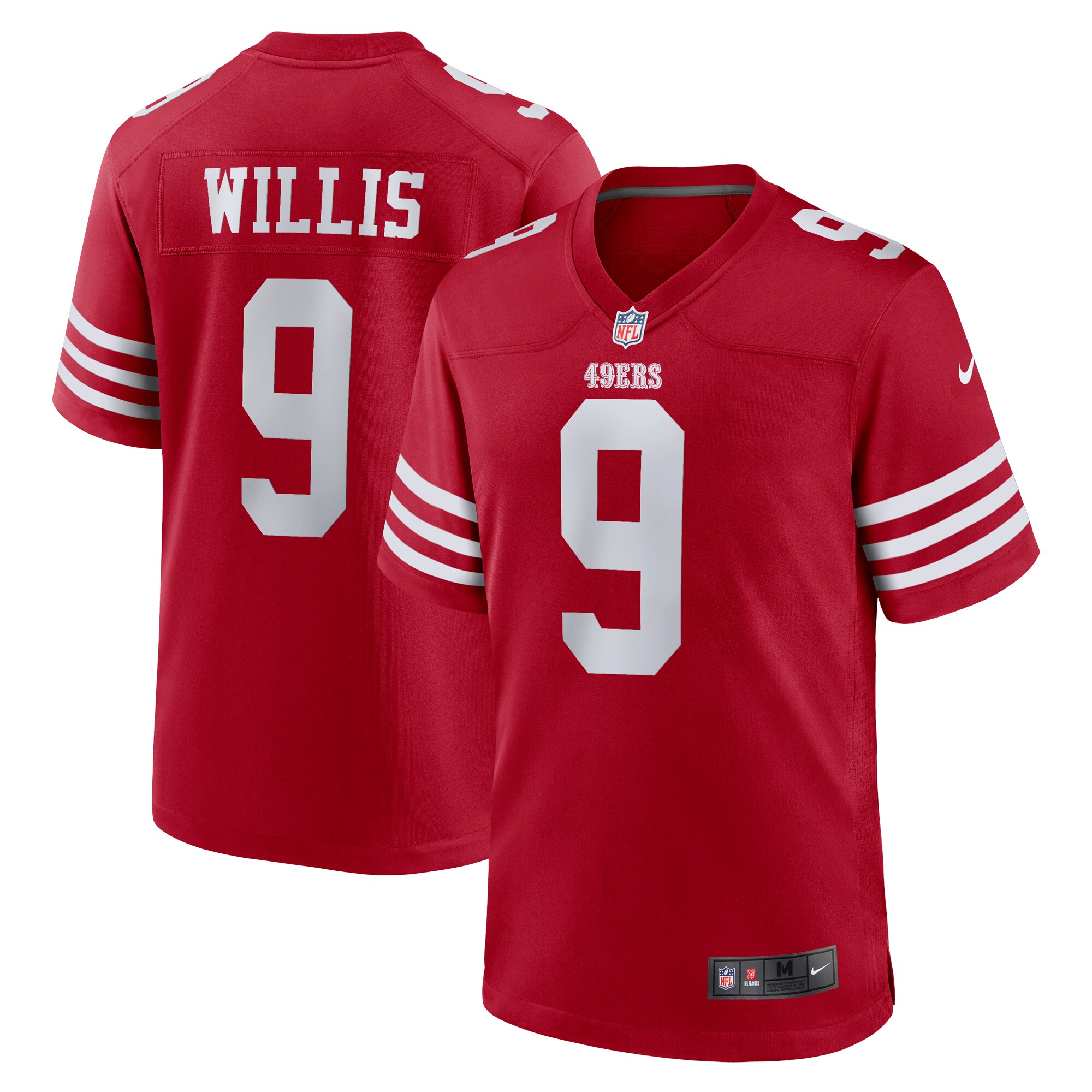 Brayden Willis San Francisco  Nike Team Game Jersey - Scarlet