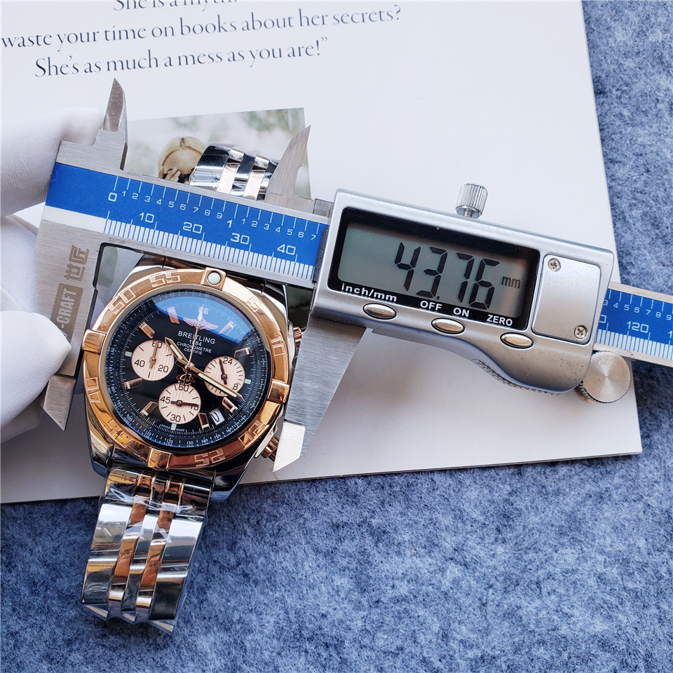 BREITLING Chronomat44 CB0110 K18PG2 tone BLUE Dial Automatic Men’s Watch_879975