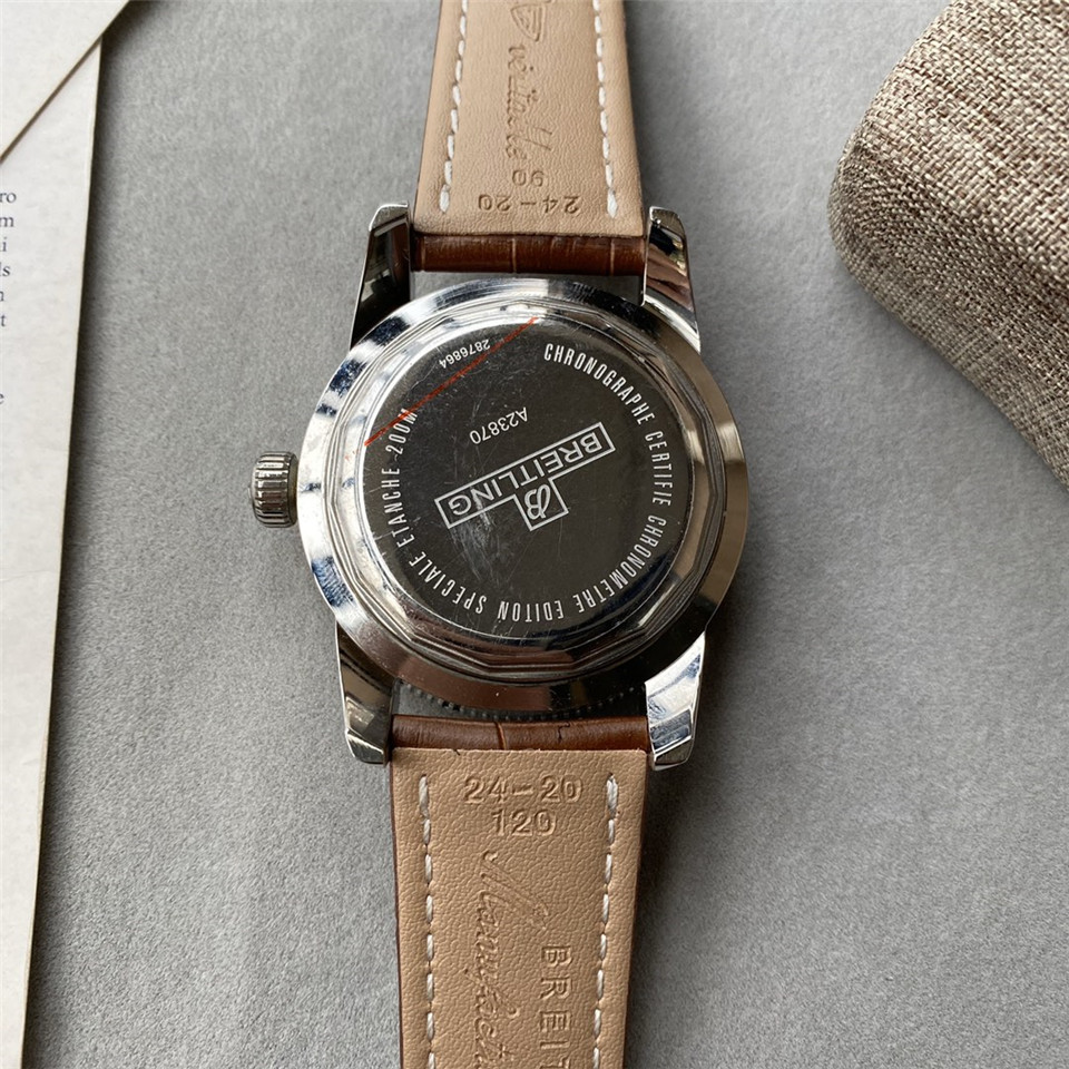 Breitling Brown Leather Cream - Breitling Superocean Heritage Brown - Image 7
