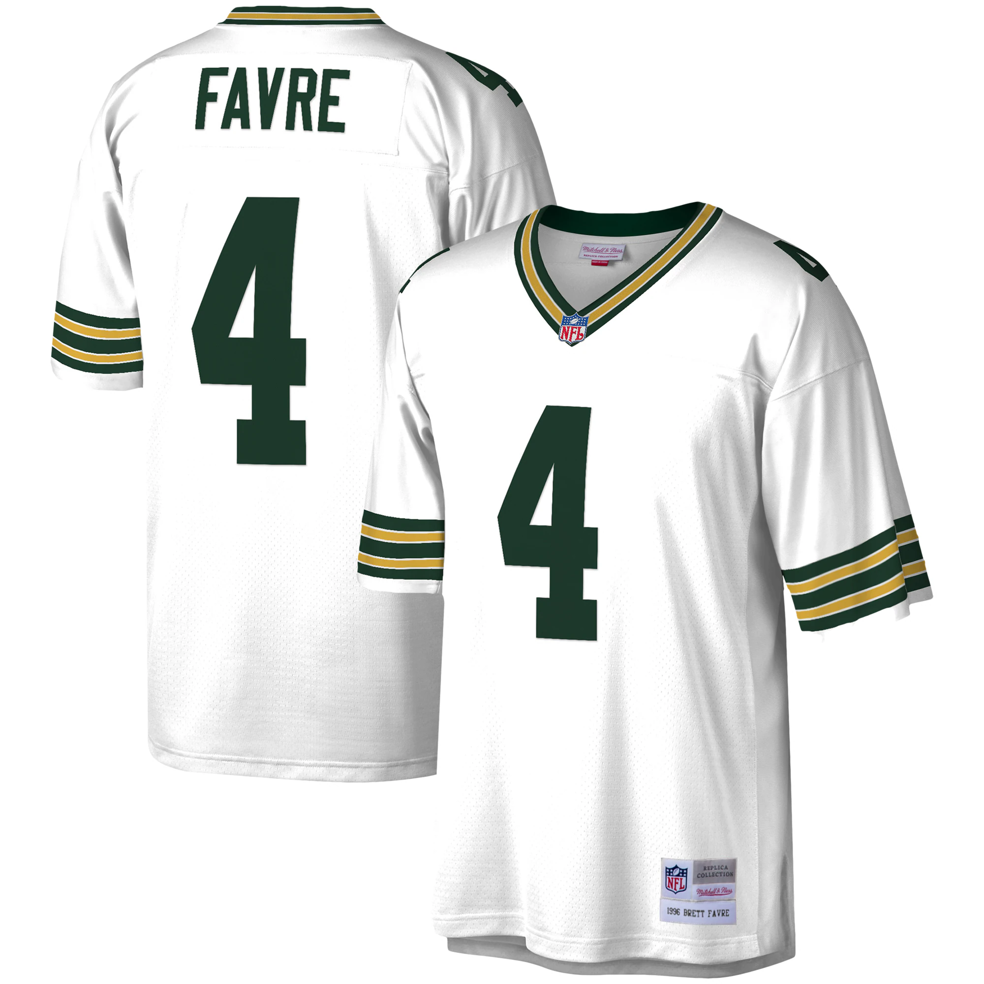 Brett Favre Green Bay Packers Mitchell & Ness 1996 Legacy Replica Jersey – White