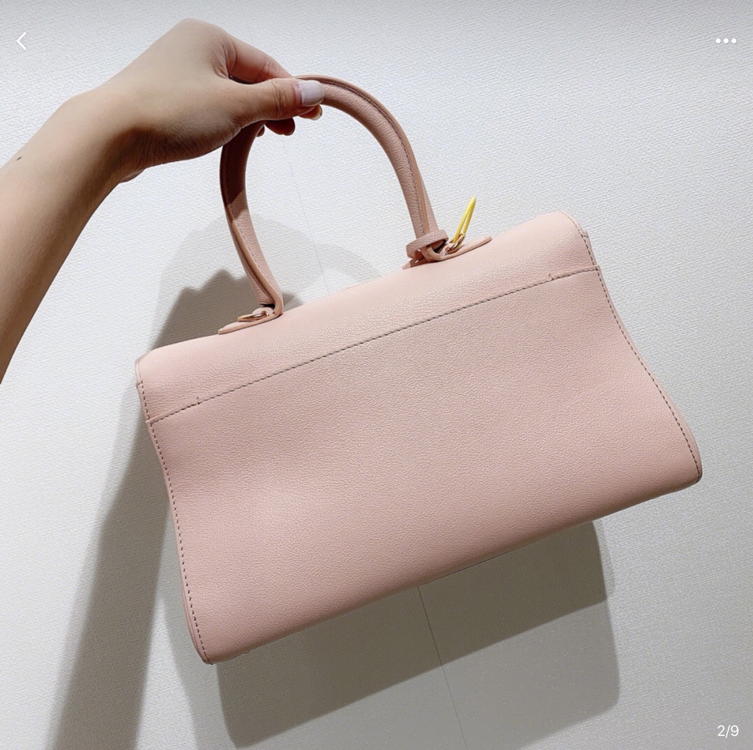 Brillant leather crossbody bag Delvaux Pink in Leather