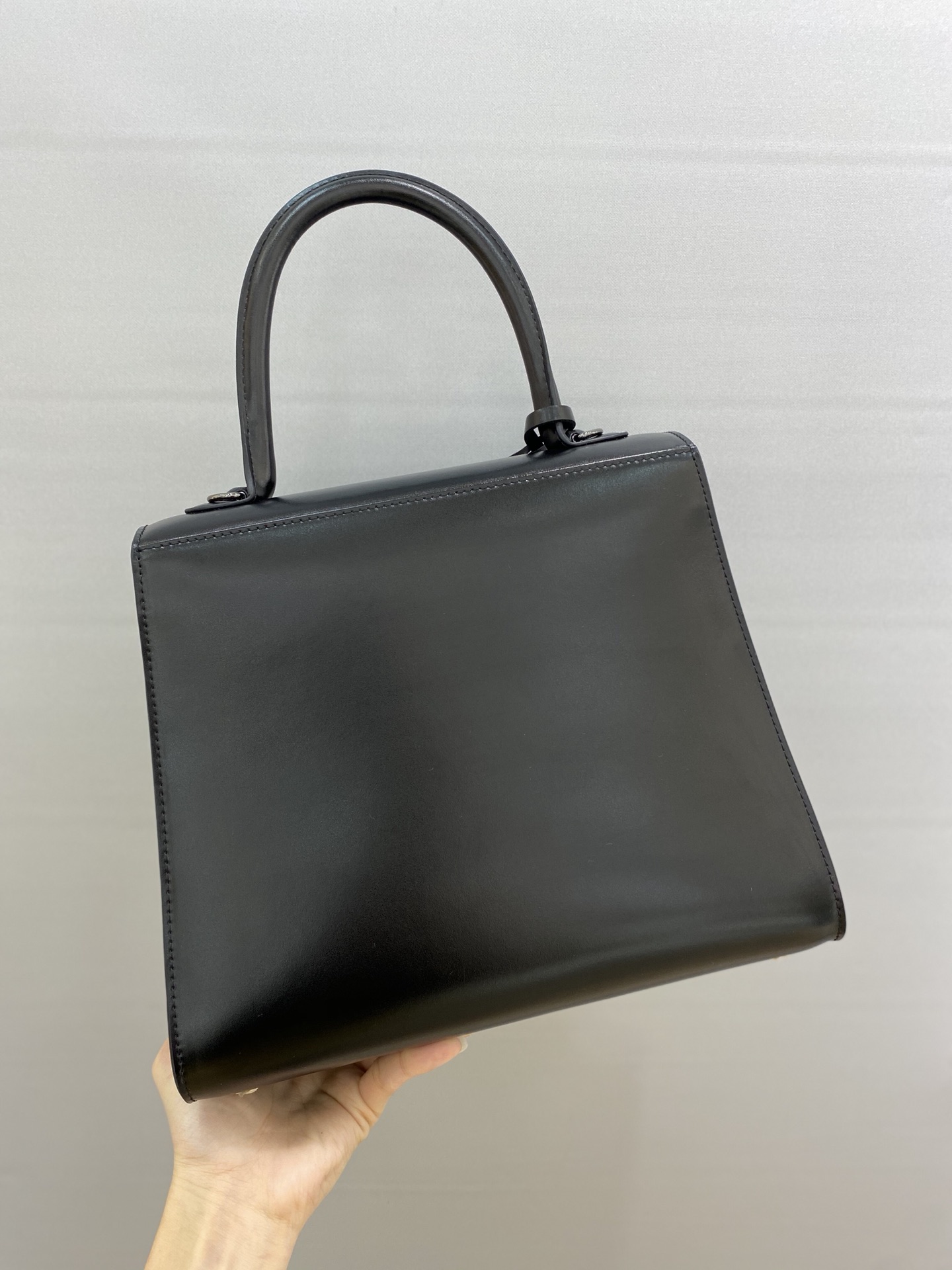 Brillant leather handbag Delvaux Black in Leather -