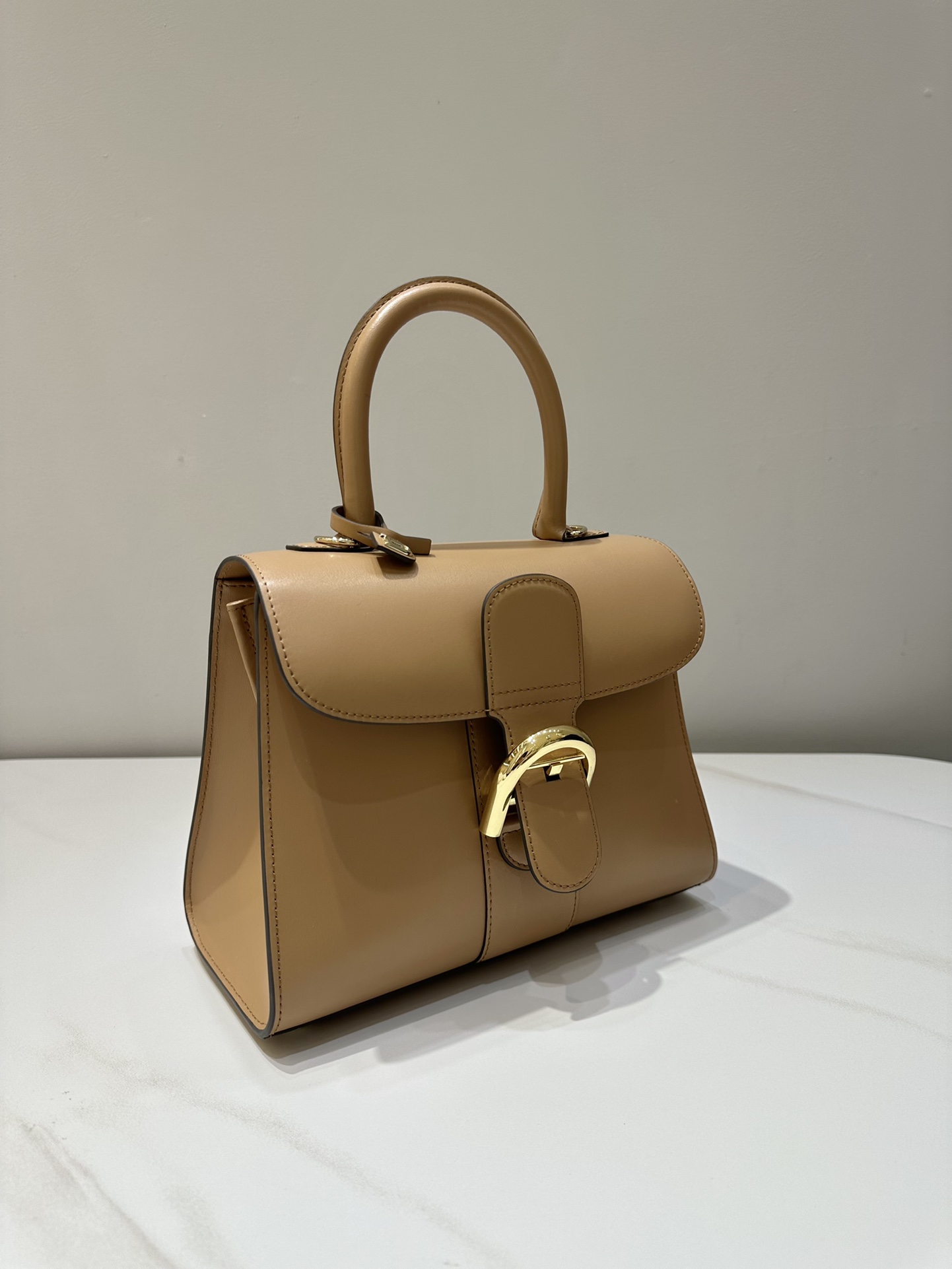 Brillant leather handbag Delvaux Brown in Leather