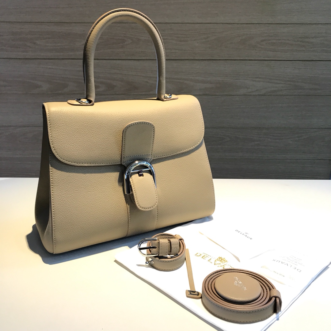 Brillant leather handbag Delvaux brown in Leather - 52568135